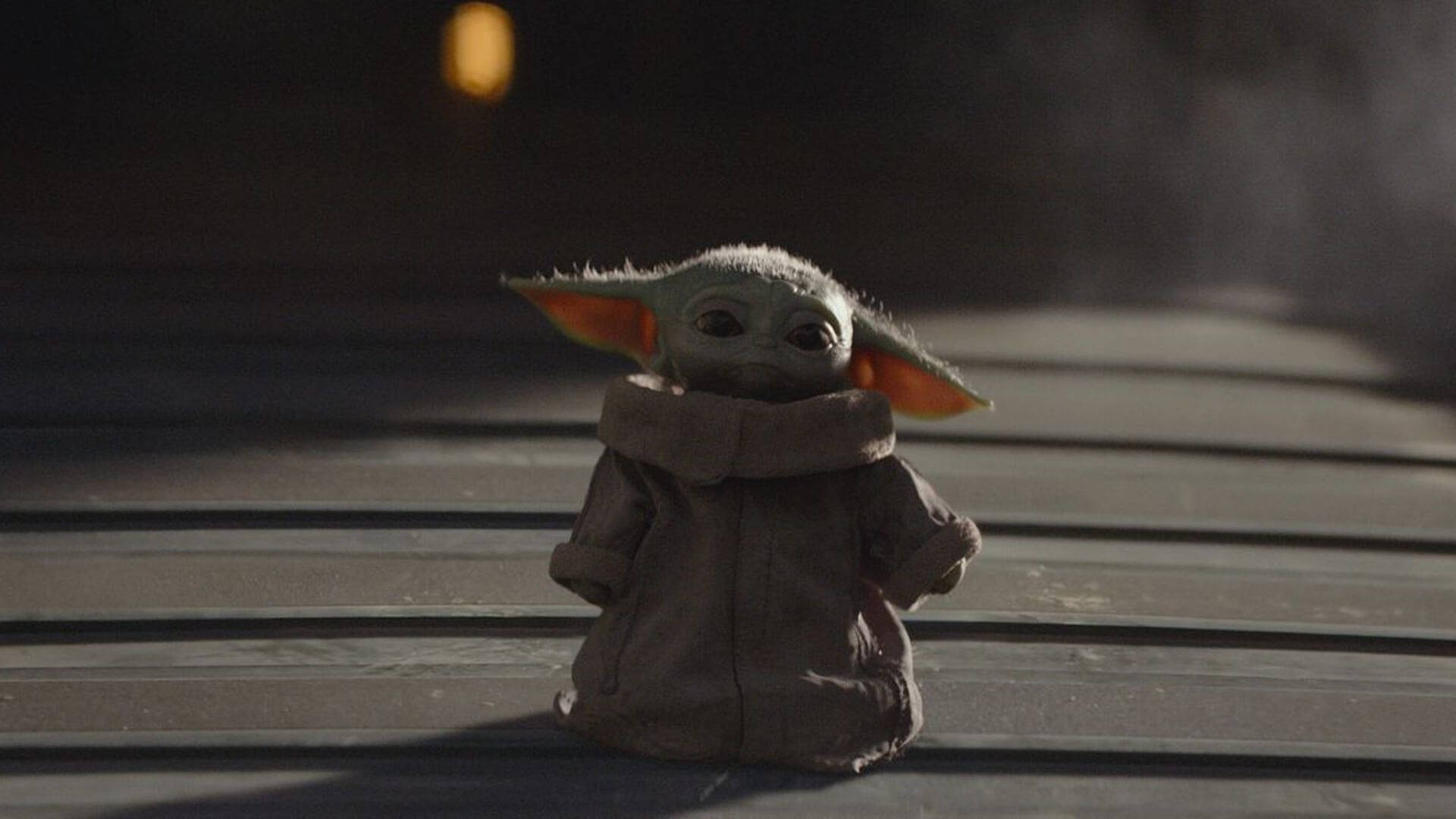 Innocent Baby Yoda Background