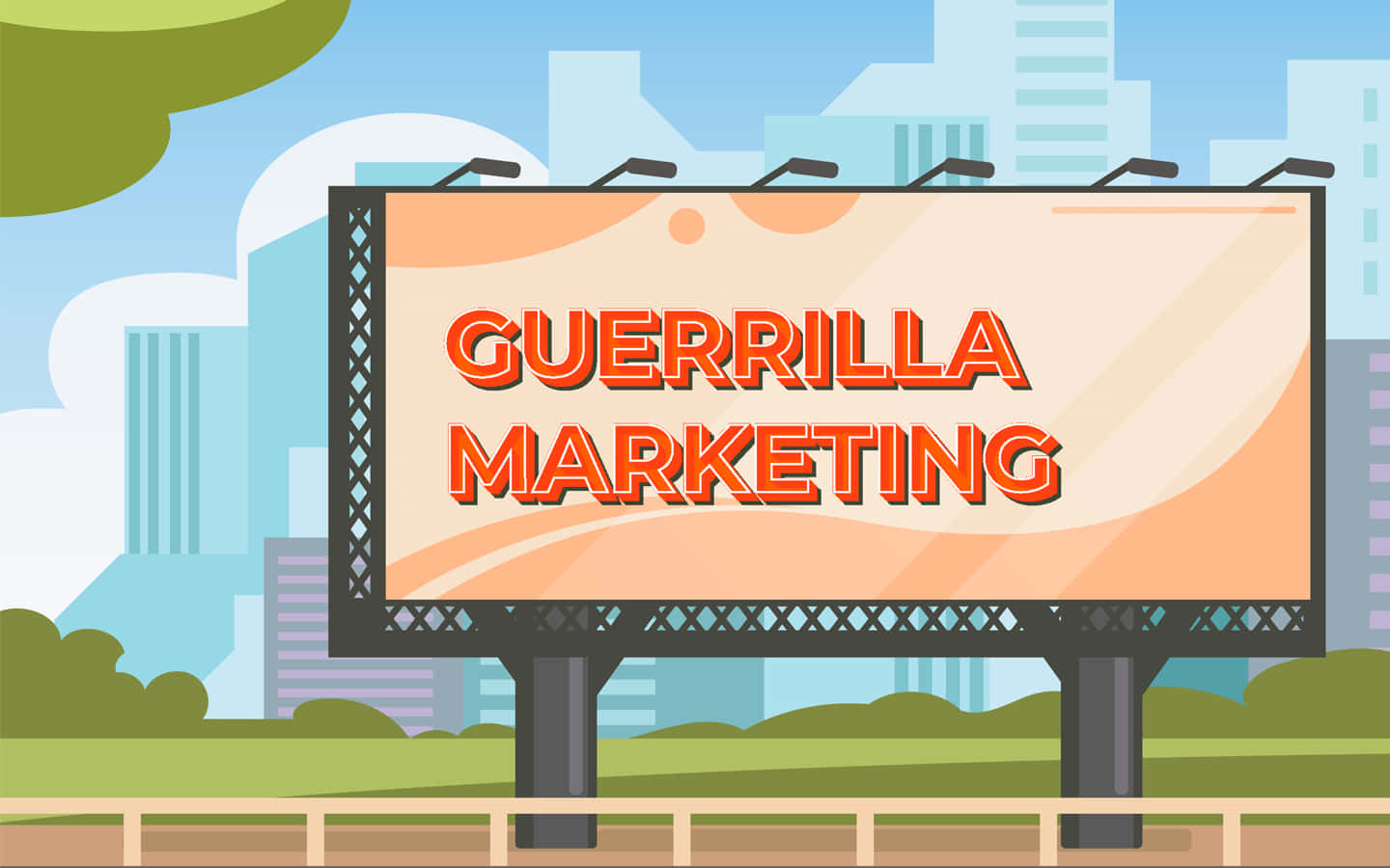 Innovative Guerrilla Marketing Billboard Background