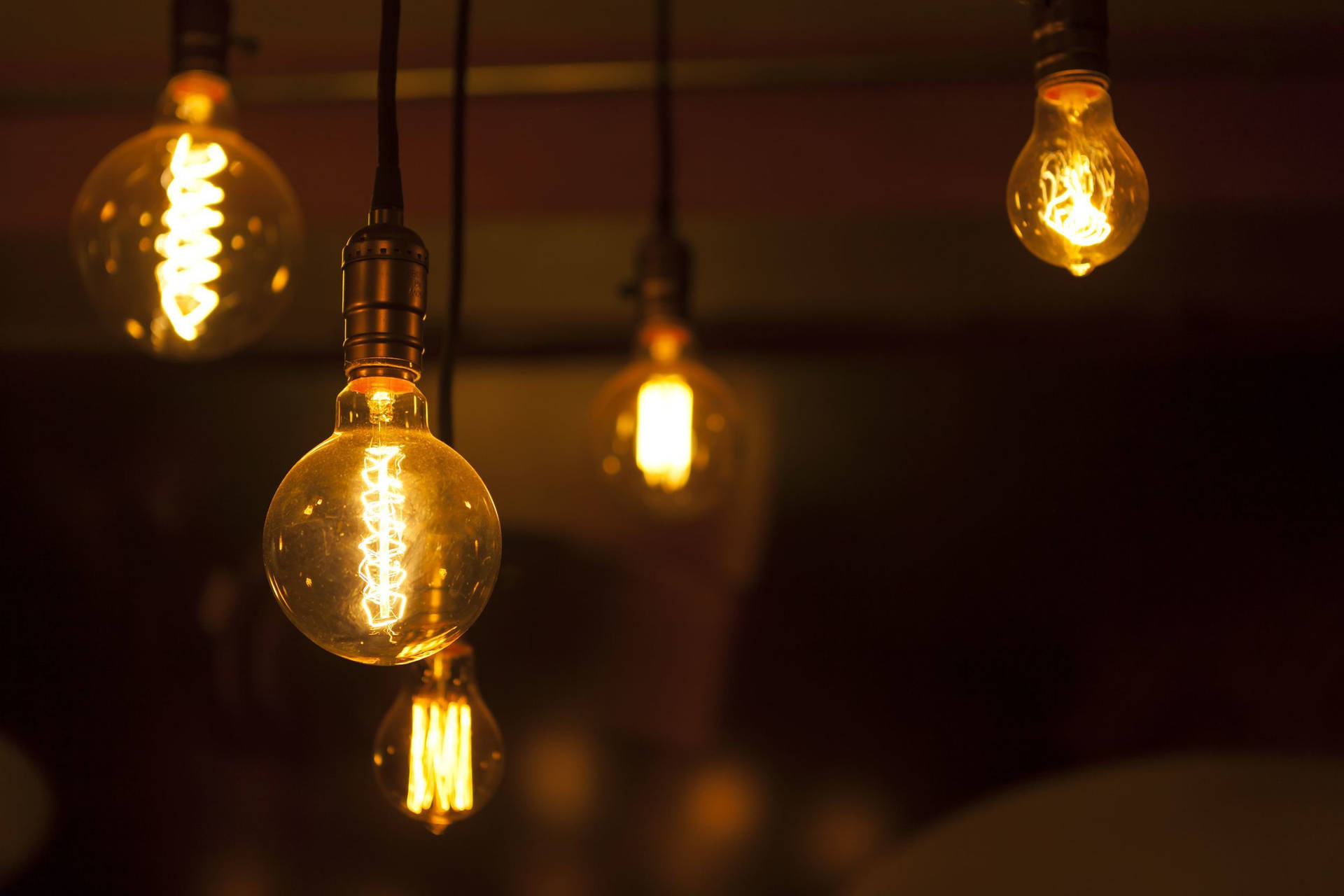 Innovative Spiral Light Bulbs Glowing Brightly