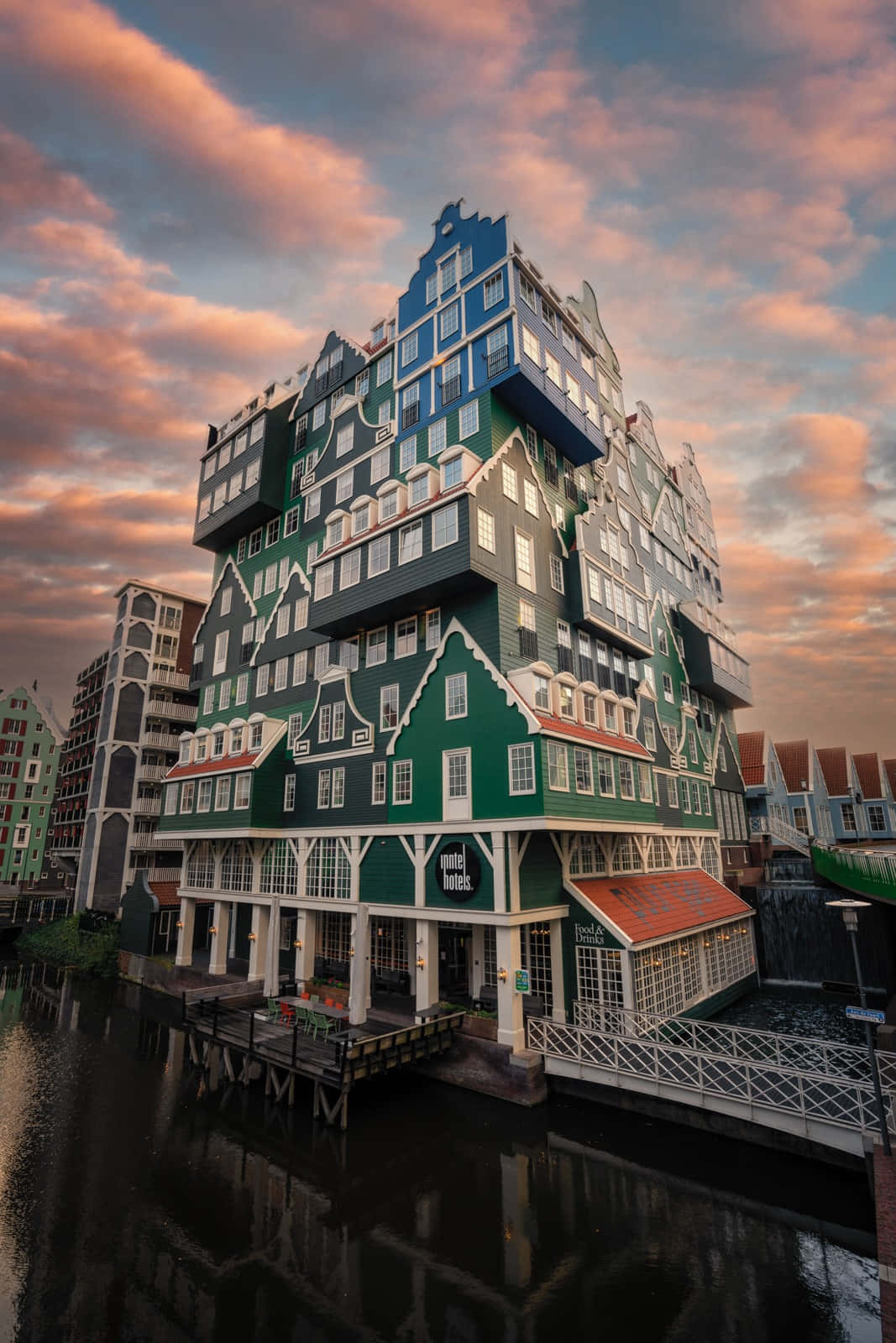 Inntel Hotel Zaandam Under A Vibrant Sky