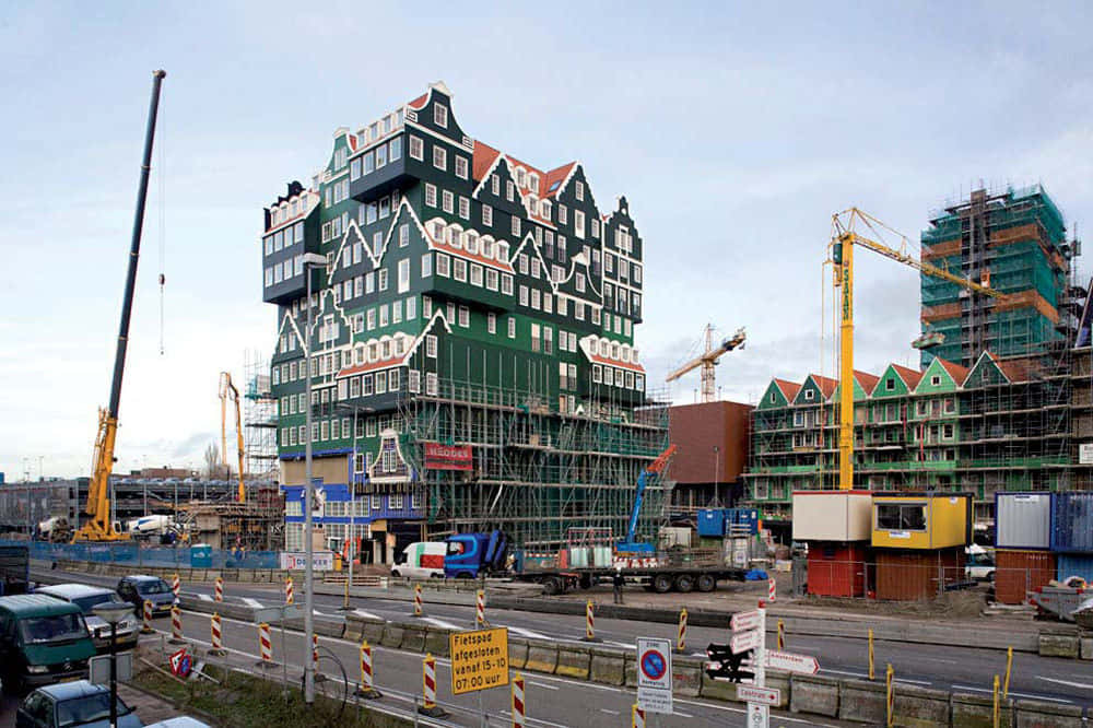 Inntel Hotel Zaandam Under Construction Background