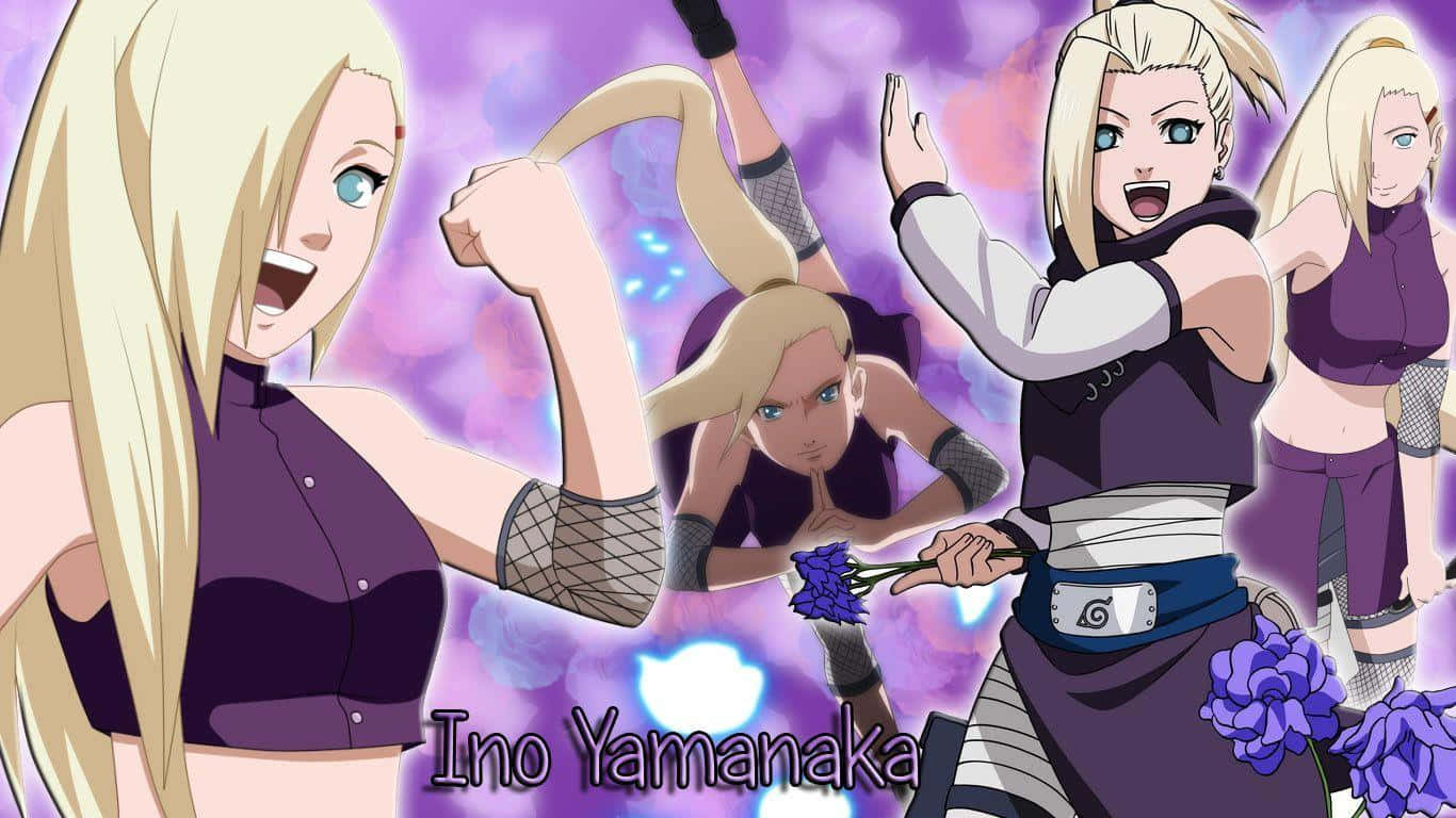 Ino Yamanaka, An Asian Beauty And Ninja From The Anime Naruto Background