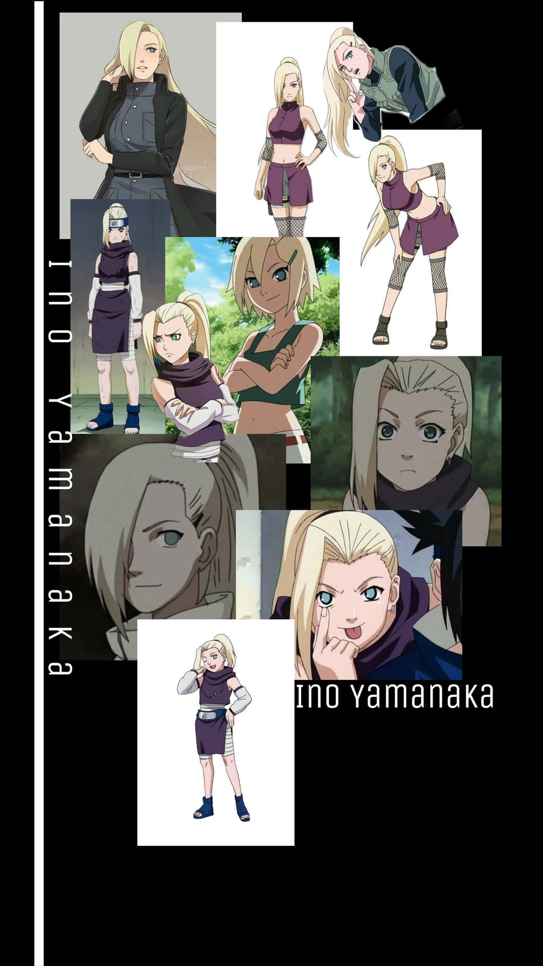 Ino Yamanaka Collage Background