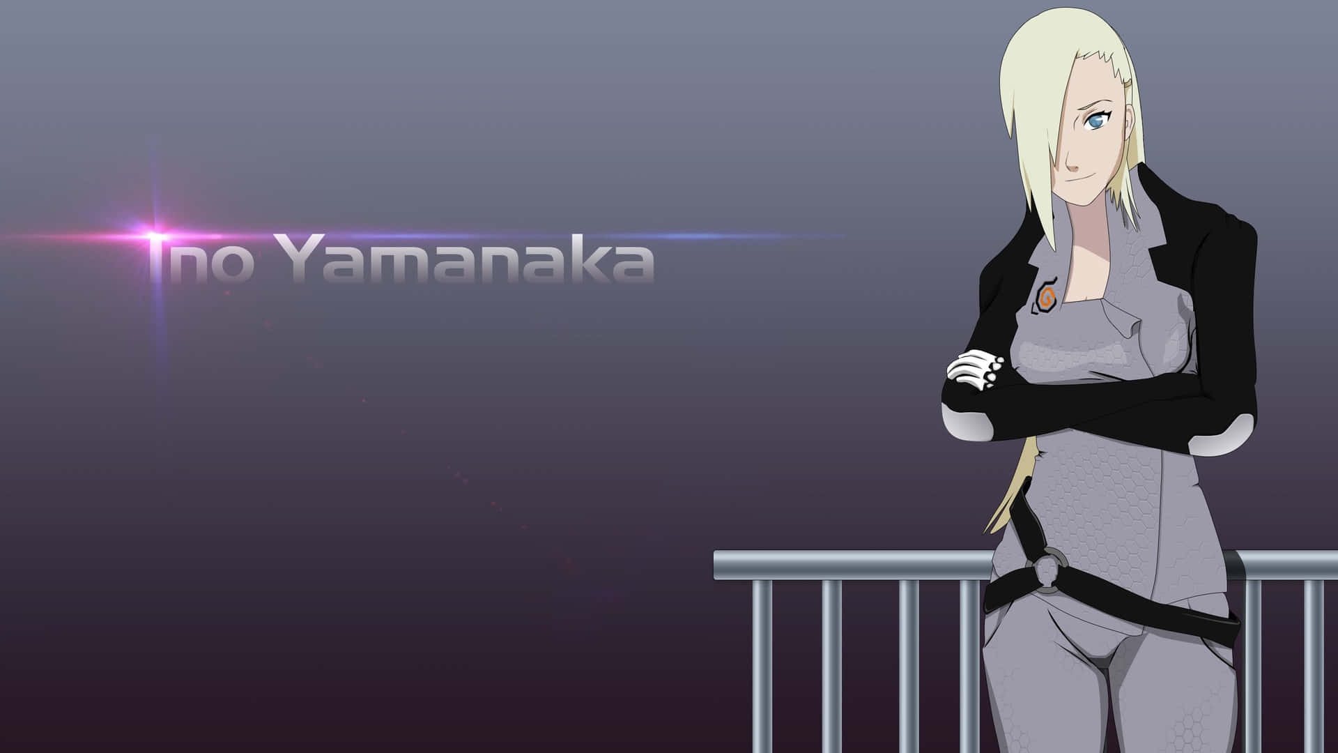 Ino Yamanaka In Her Signature Outfit Background