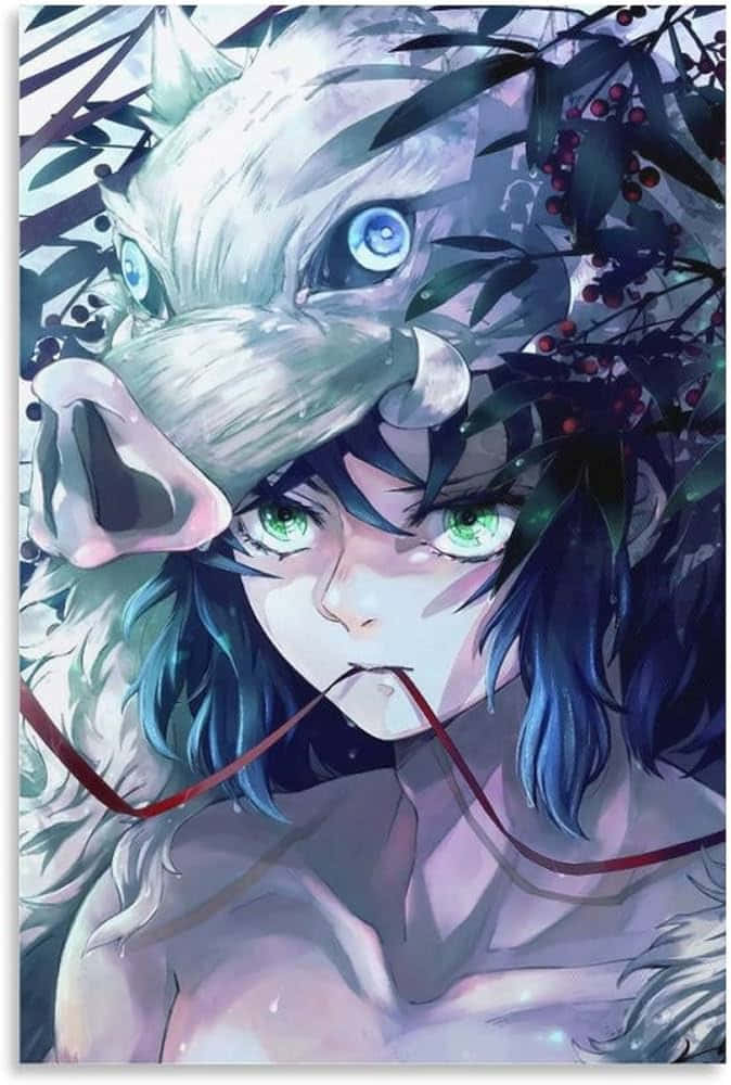 Inosuke Aesthetic Artwork Background