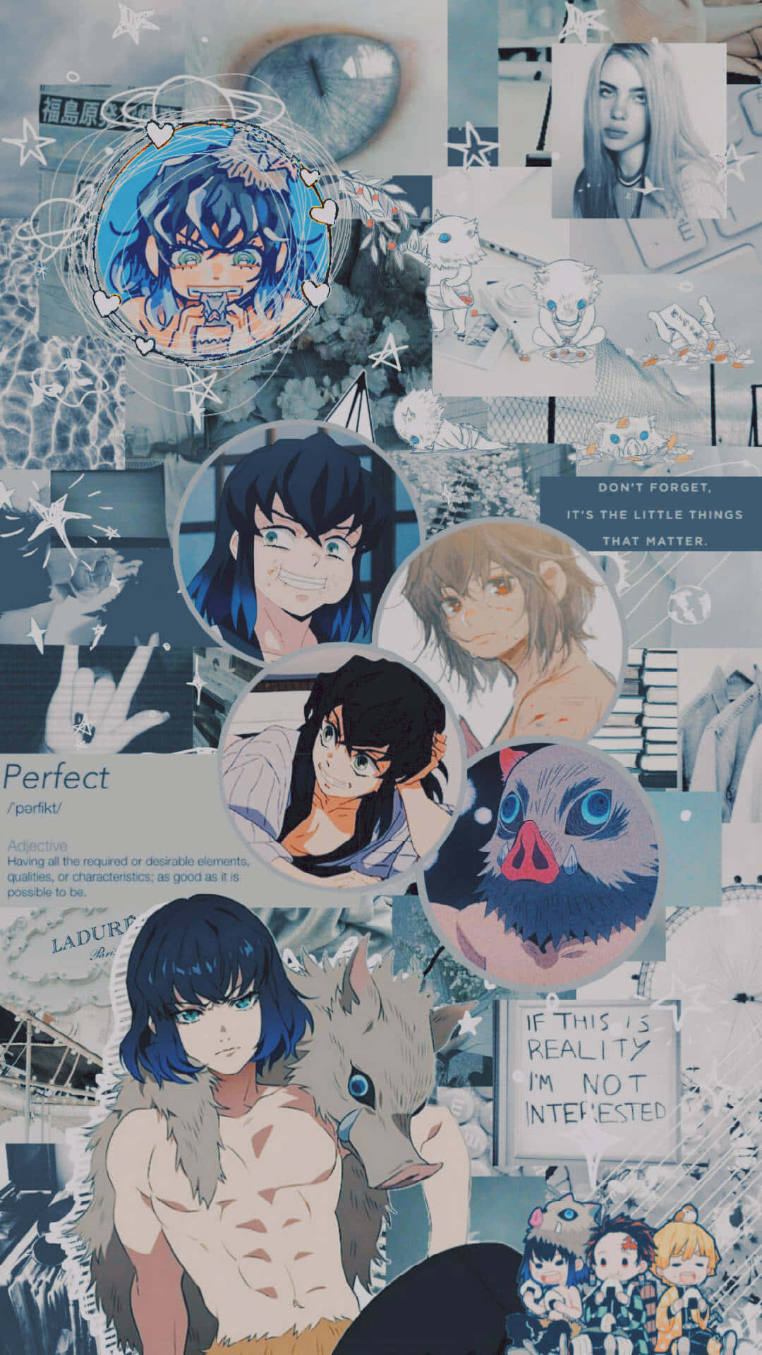 Inosuke Collage Aesthetic Wallpaper Background