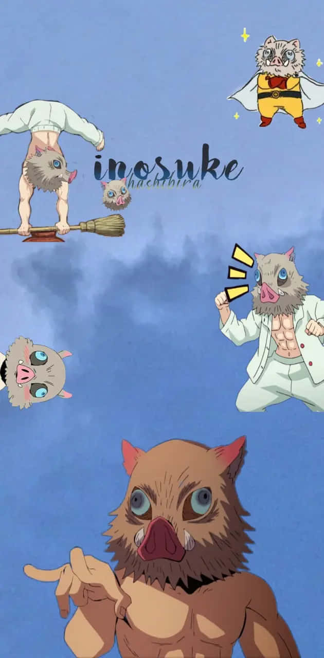 Inosuke Collage Aesthetic Wallpaper