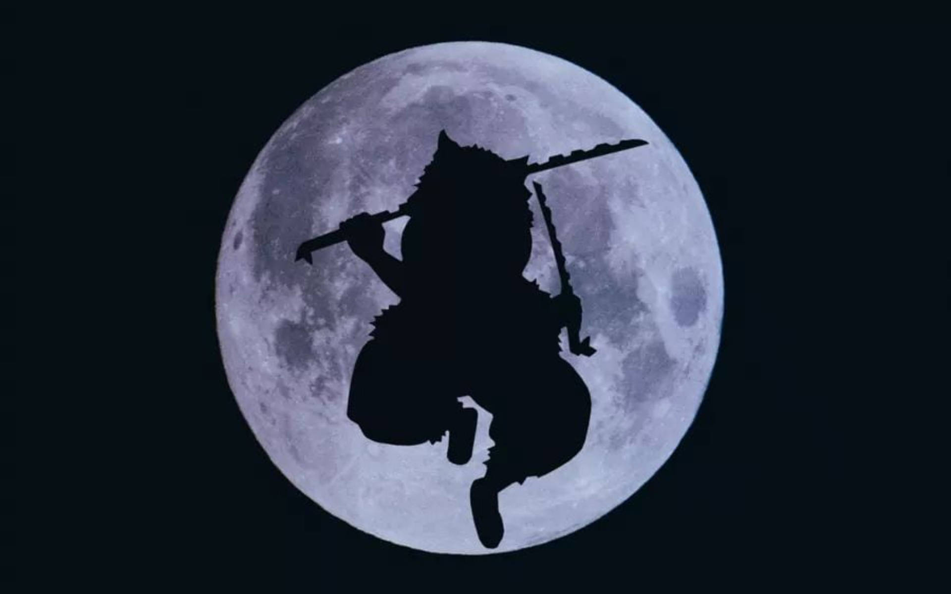 Inosuke Moon Silhouette Background