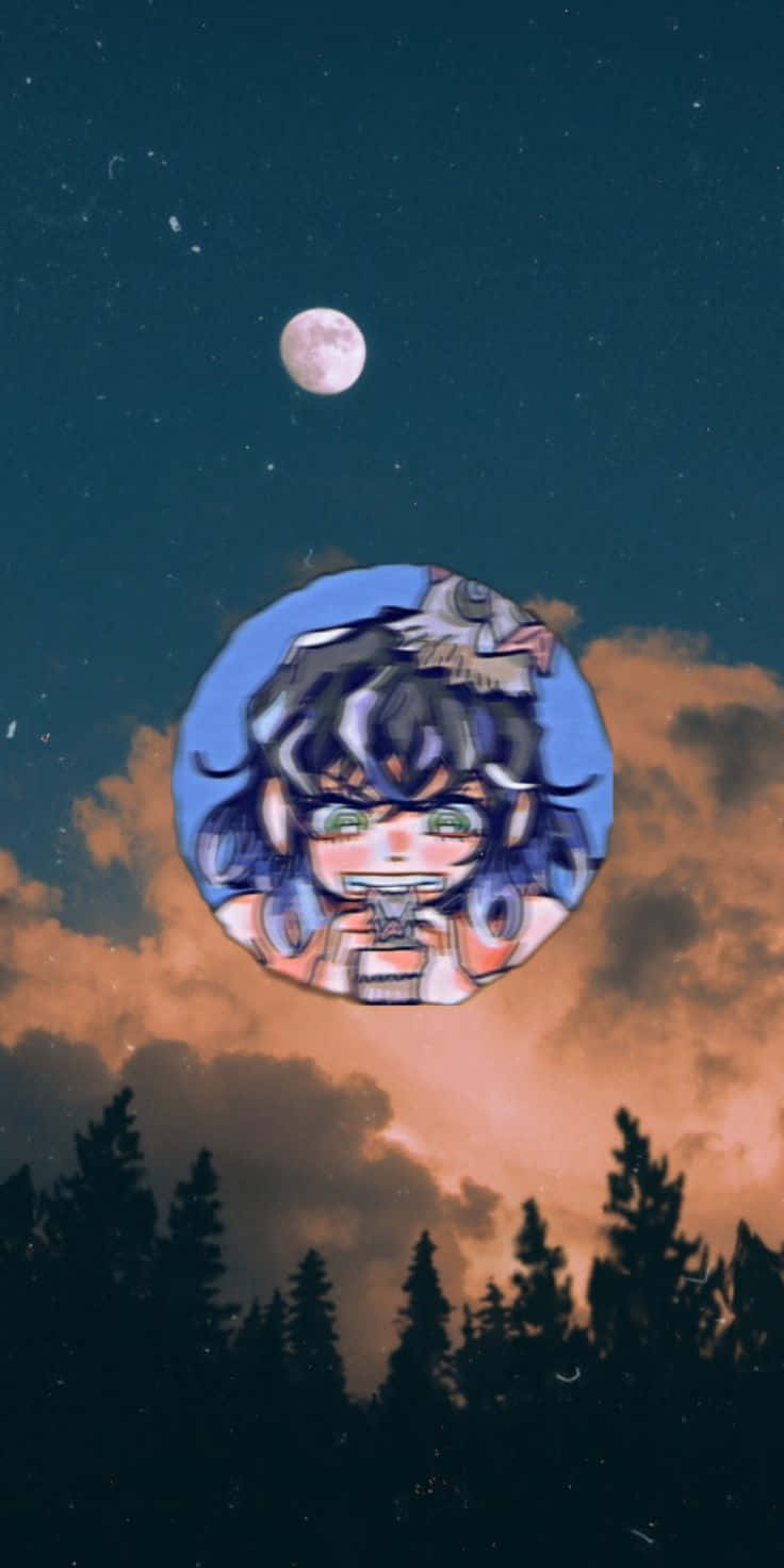 Inosuke Night Sky Aesthetic Background