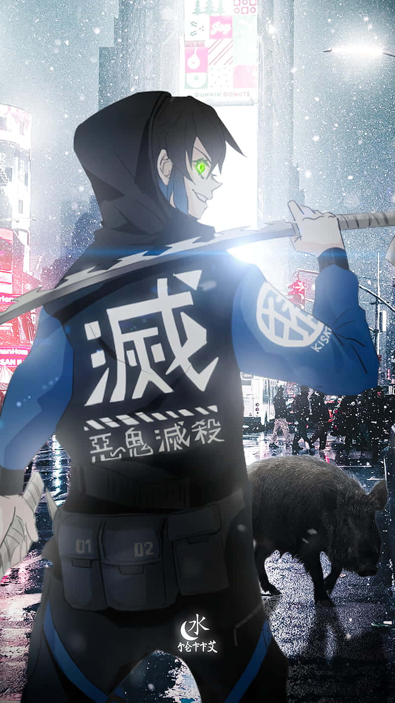 Inosuke Urban Warrior Art Background