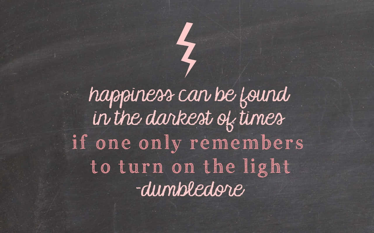Inscription Of Happiness Quote On Rustic Background