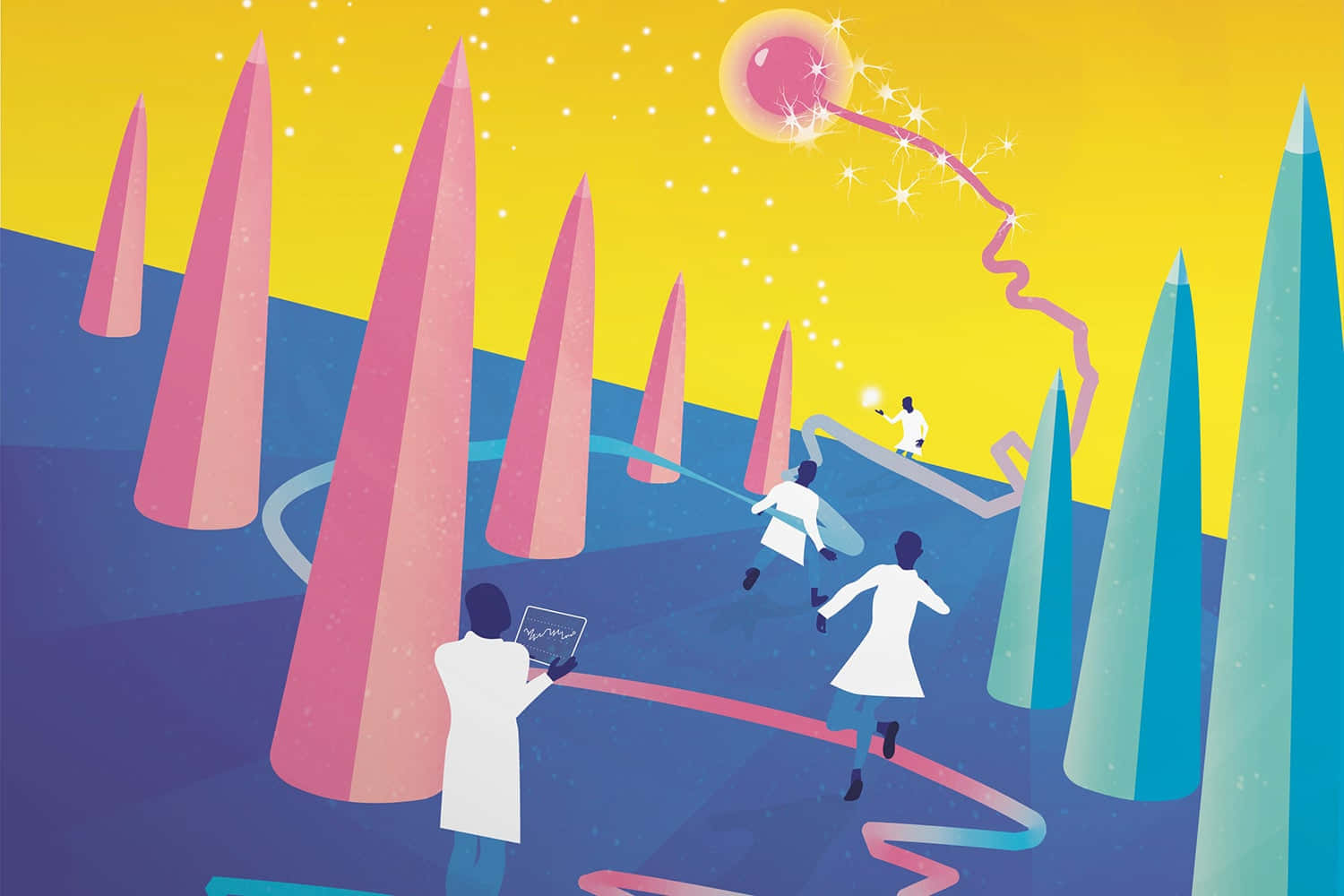 Inscrutable Interpretation Of Humans Running Background