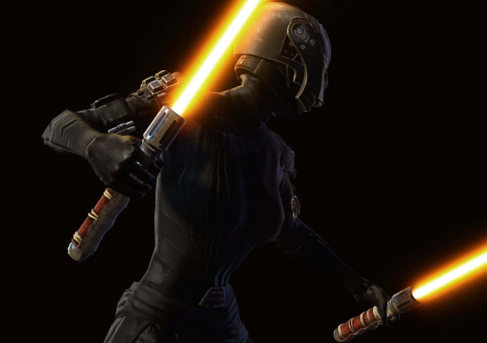 Inscrutable Movements Of A Person In Black Background