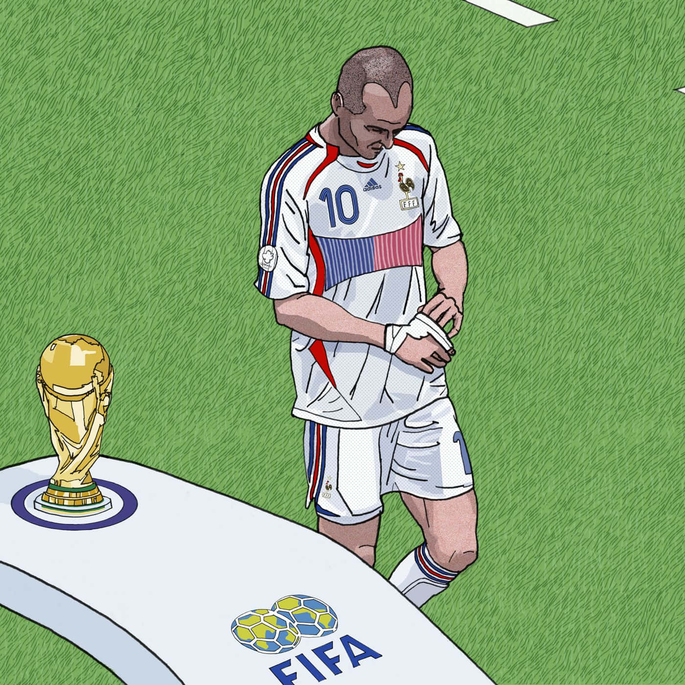 Inscrutable Movements Of The Football Player Background