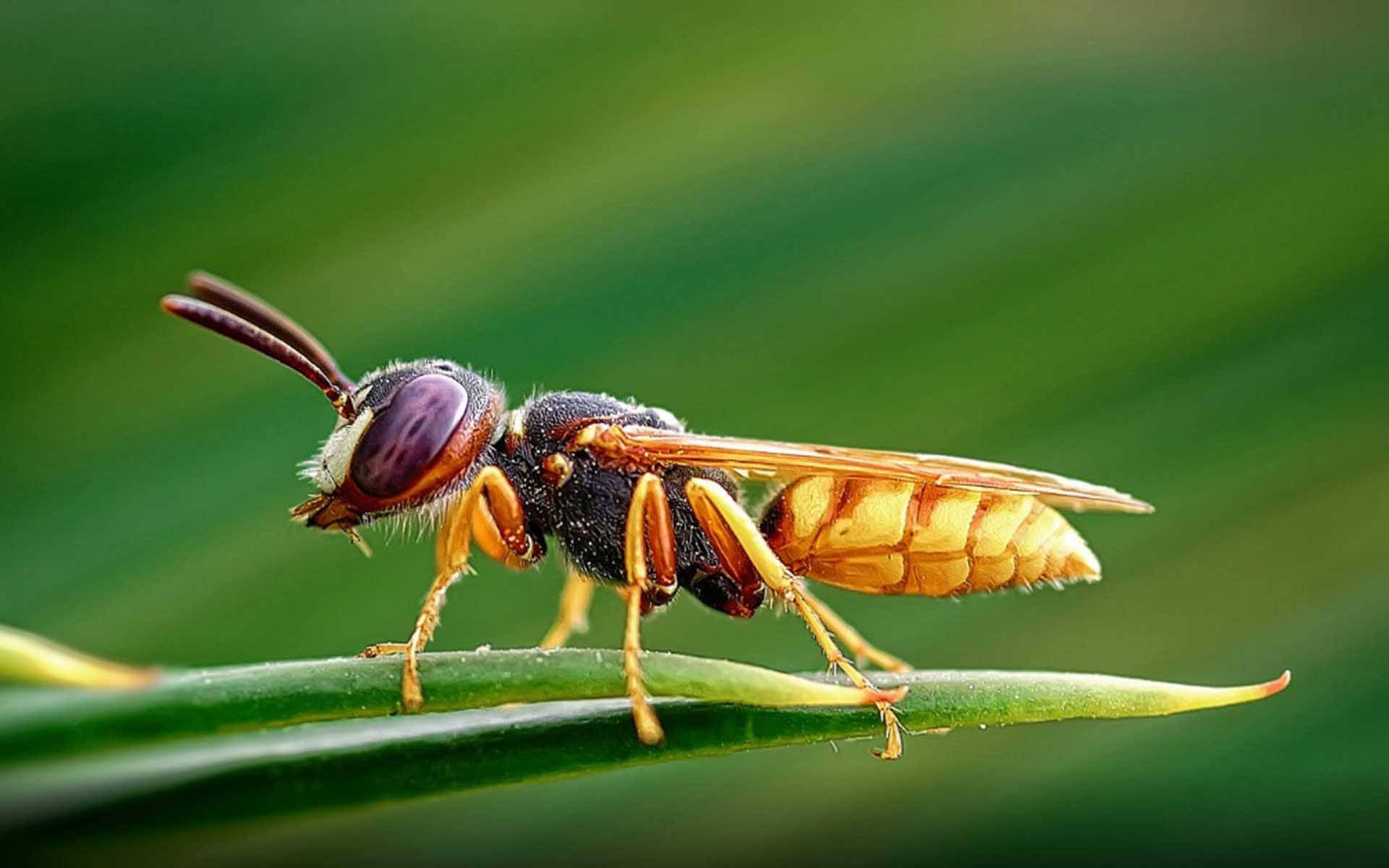 Insect Fly With Short Wings Background