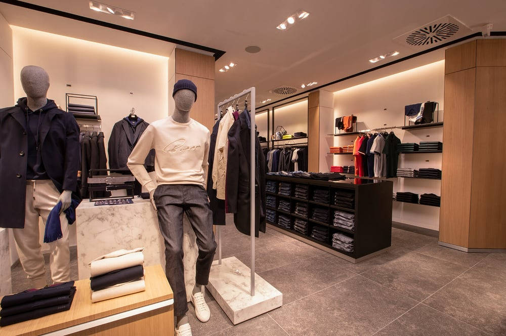 Inside A Hugo Boss Store