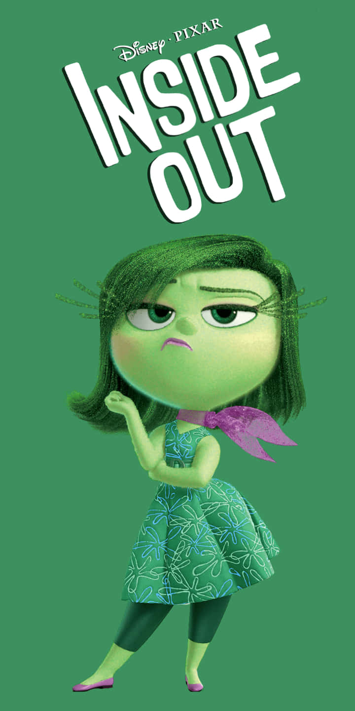 Inside Out Disgust Character Poster Background