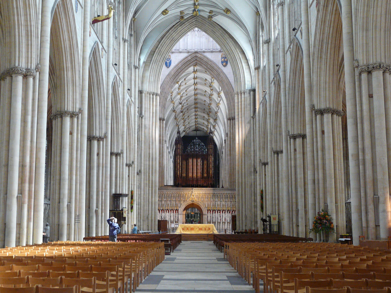 Inside The York Minster Cathedral Background