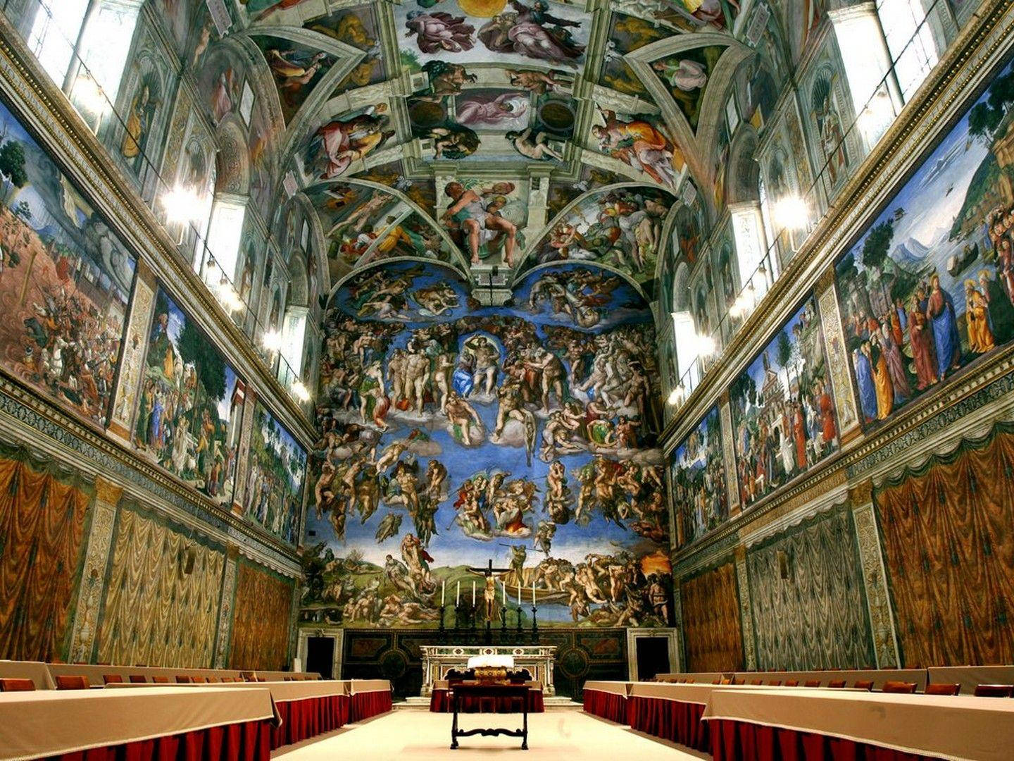 Inside View Of The Glorious Sistine Chapel, Vatican City