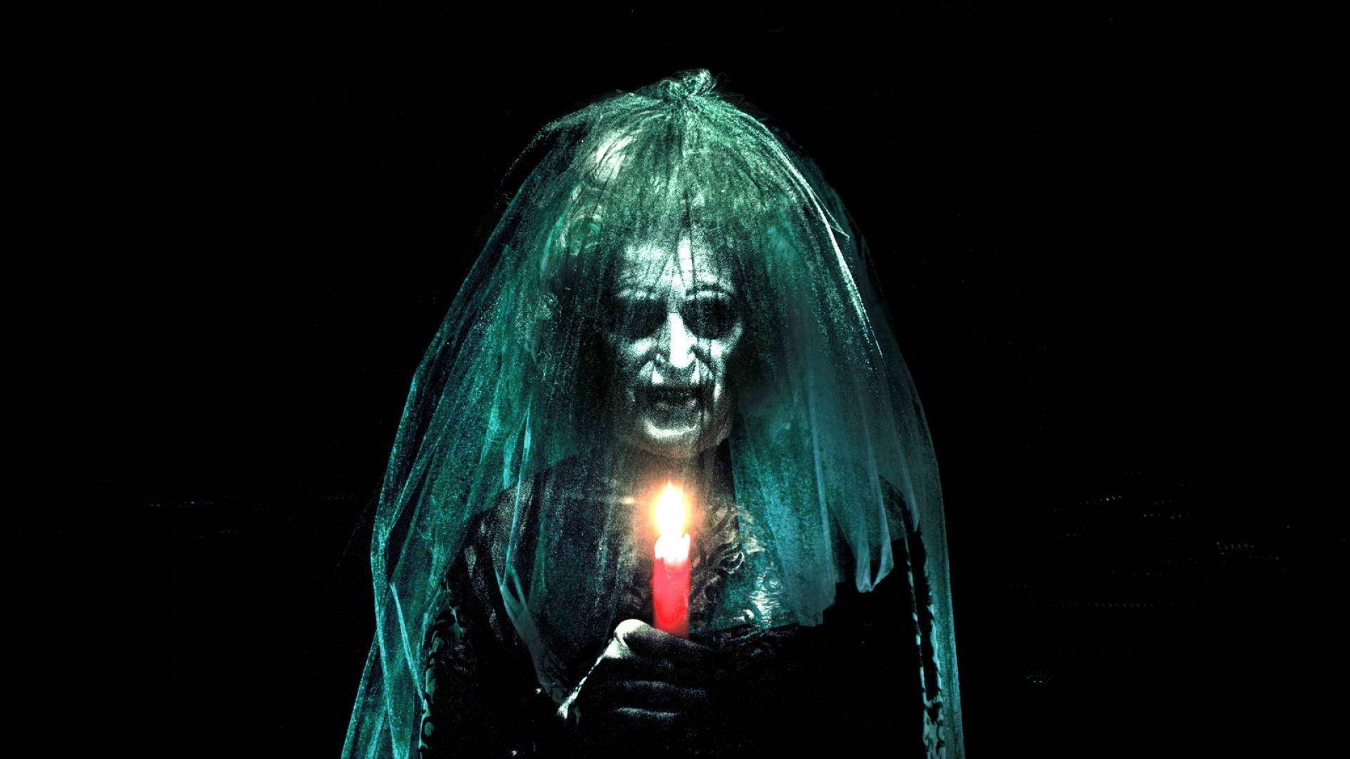 Insidious Bride In Black Background