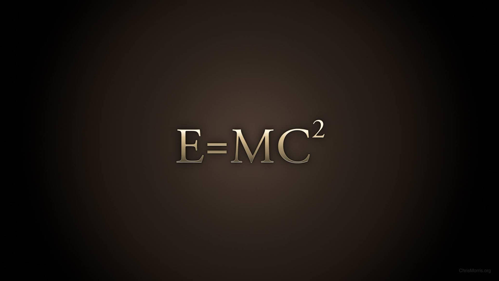 Insightful Einstein Physics Equation On A Golden Background