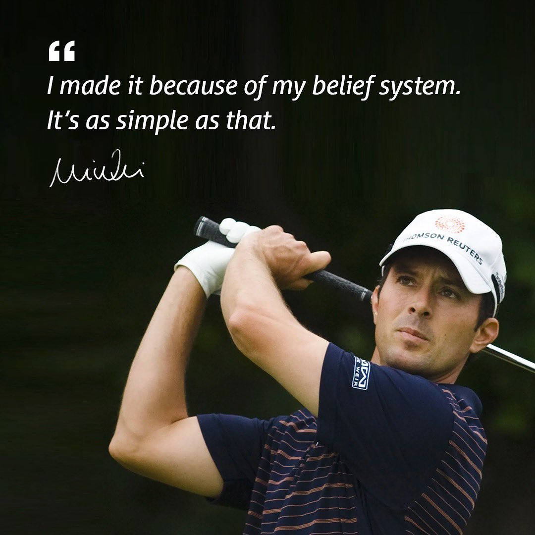 Inspiration From Champion - Mike Weir's Quote Background