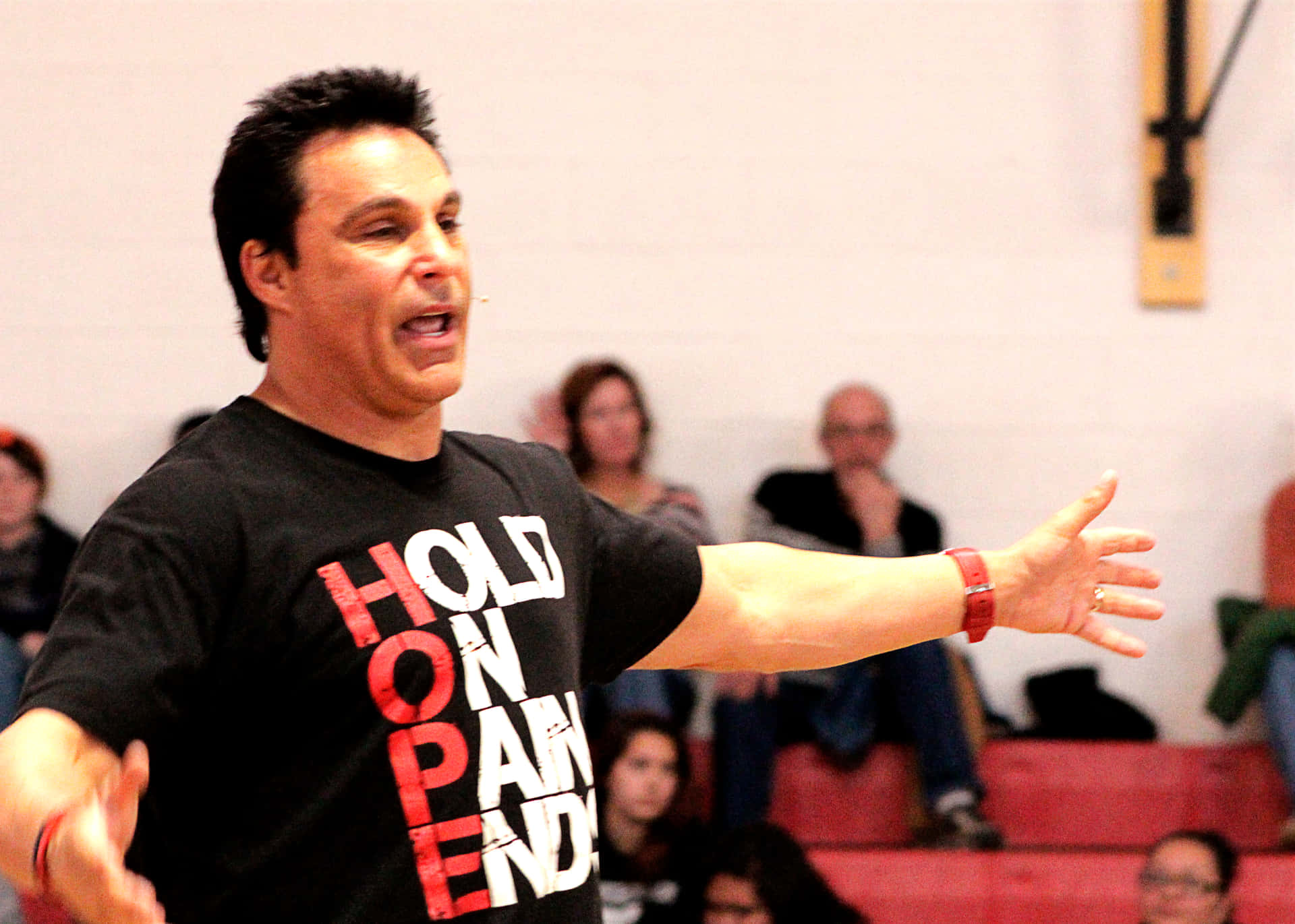 Inspirational Athlete Marc Mero In Action Background