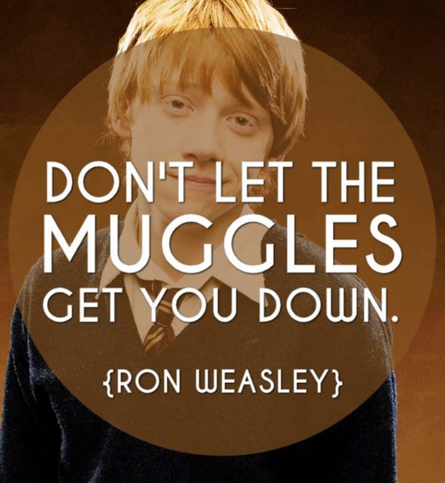 Inspirational Harry Potter Quote On A Magical Background Background