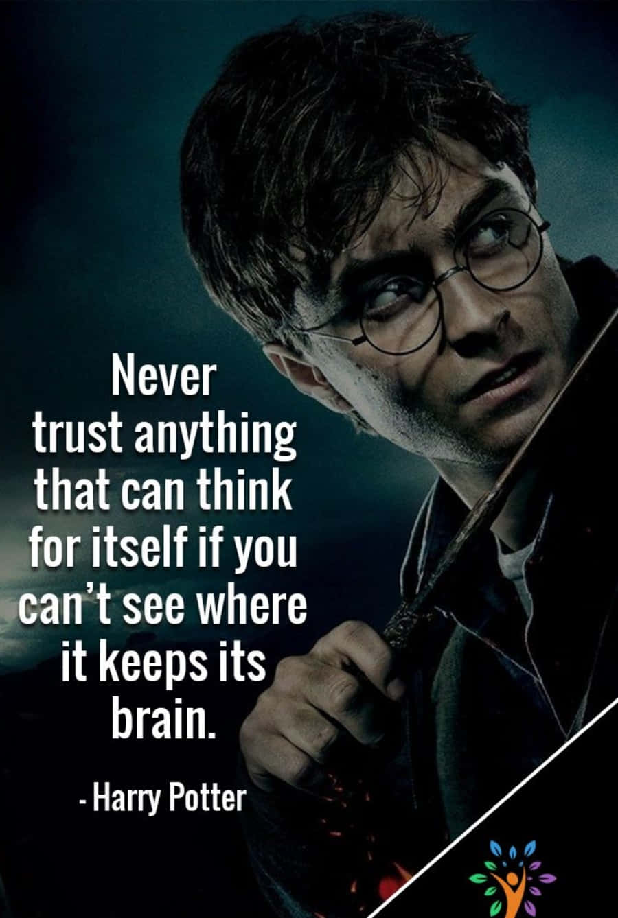 Inspirational Harry Potter Quote On A Wall Background