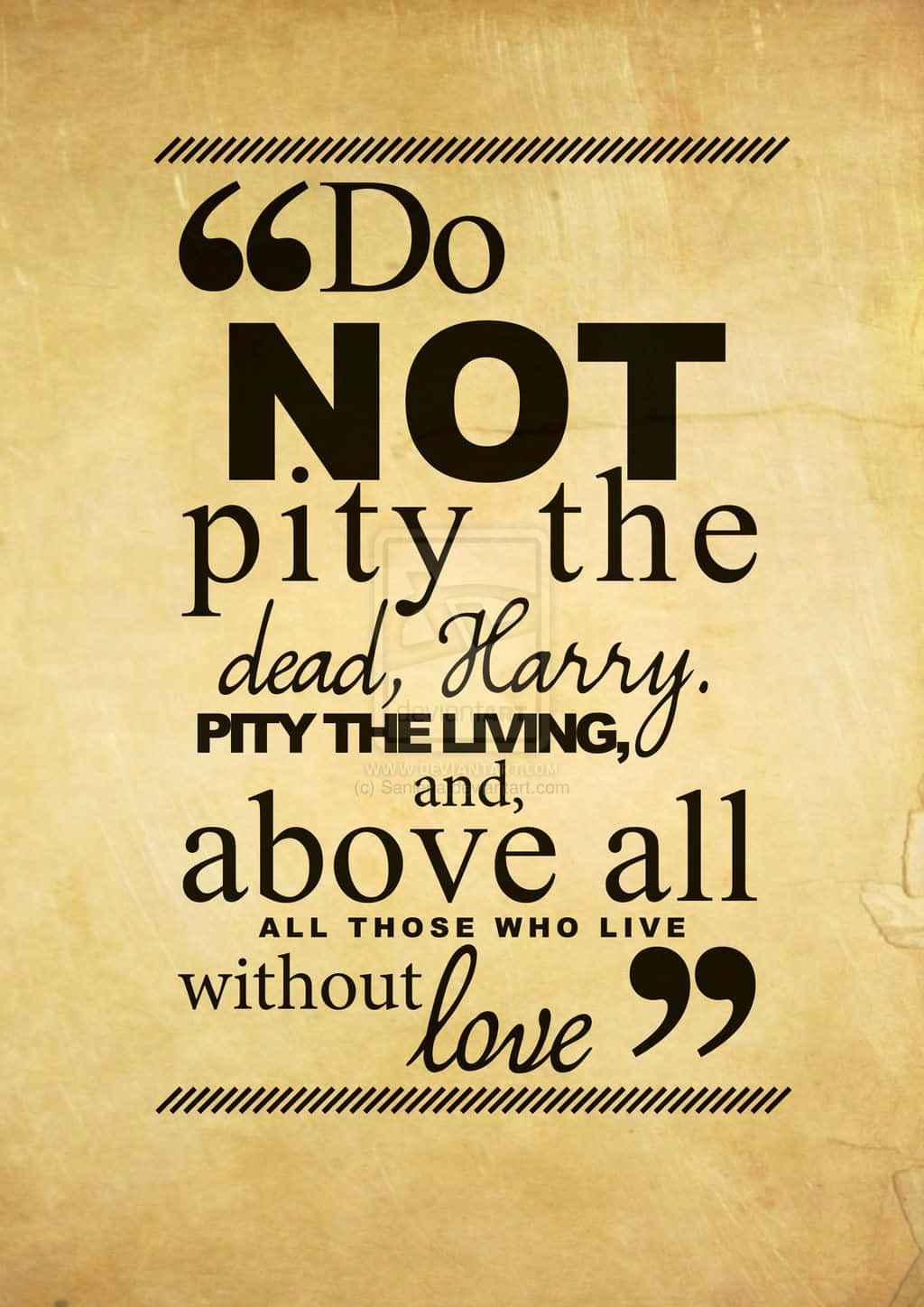 Inspirational Harry Potter Quote On Life Background Background