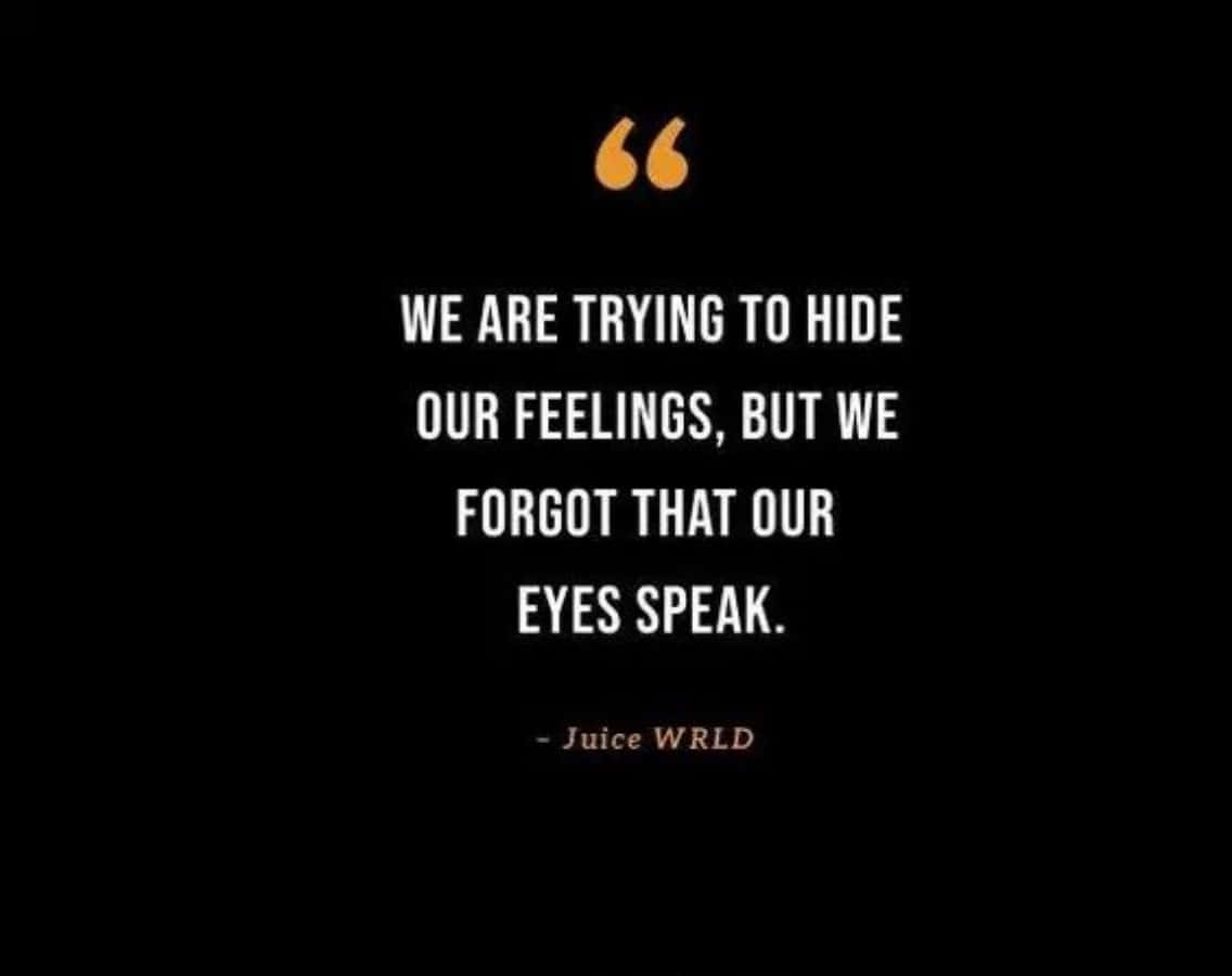 Inspirational Juice Wrld Quote On A Colorful Graffiti Background Background