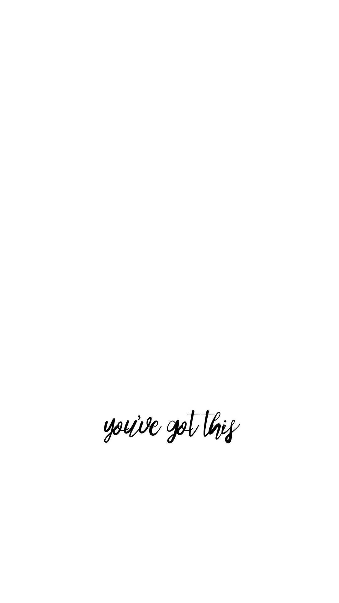 Inspirational Message In Cute White Aesthetic Background
