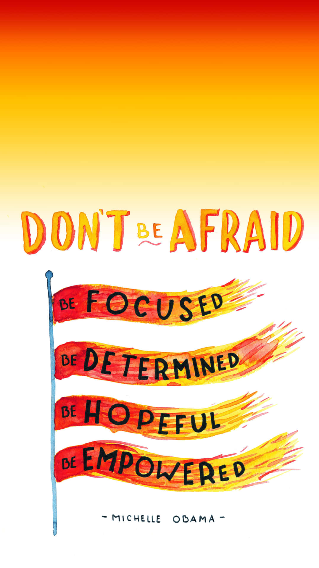 Inspirational Quote Michelle Obama Background