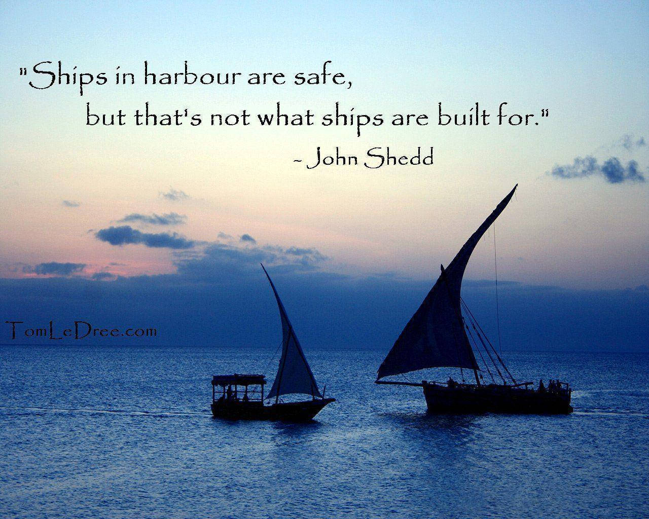 Inspirational Quotes About Ship Background