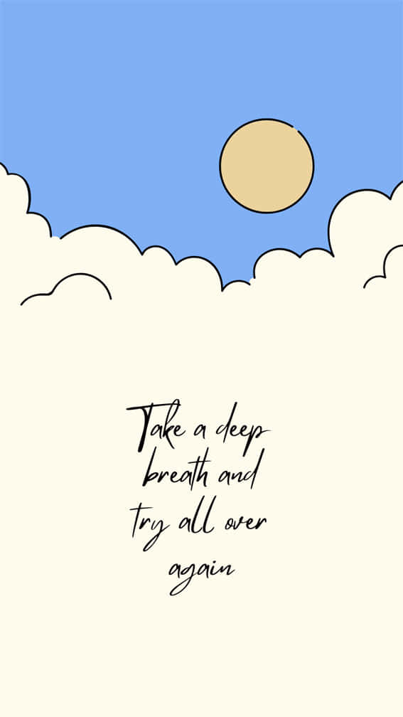 Inspirational Sky Quote Background