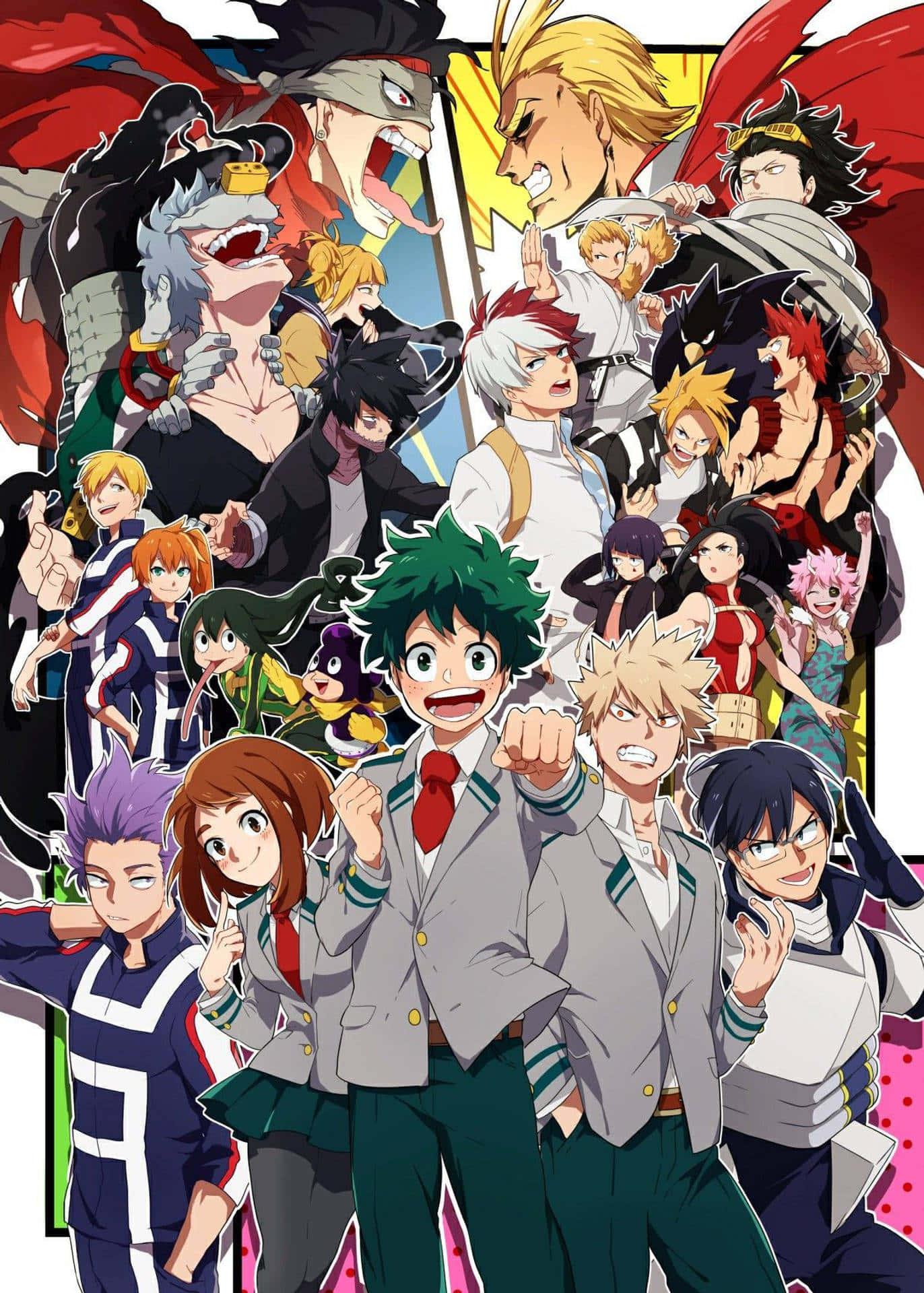 Inspire Your Student Side With An Intensely Stylish My Hero Academia Laptop Background