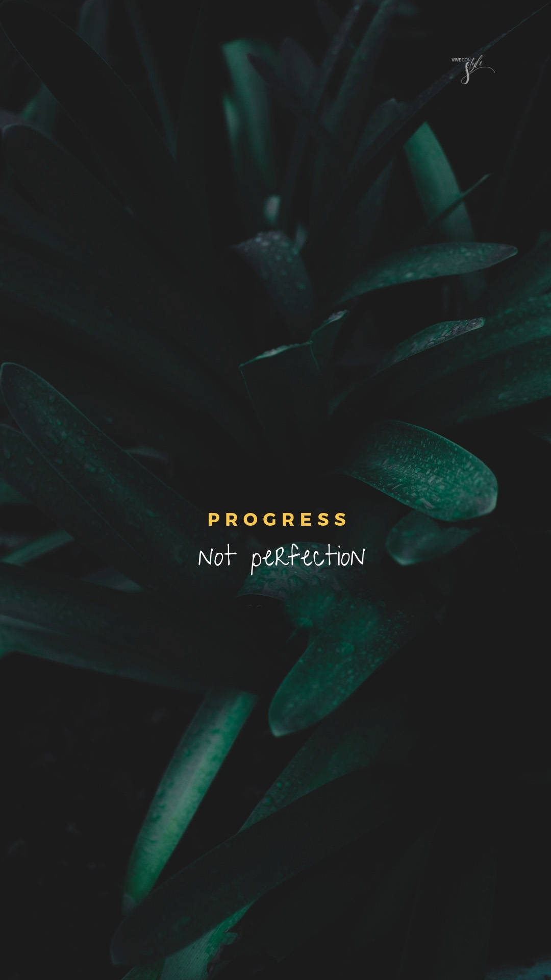 Inspiring Quotes Phone Progress Not Perfection