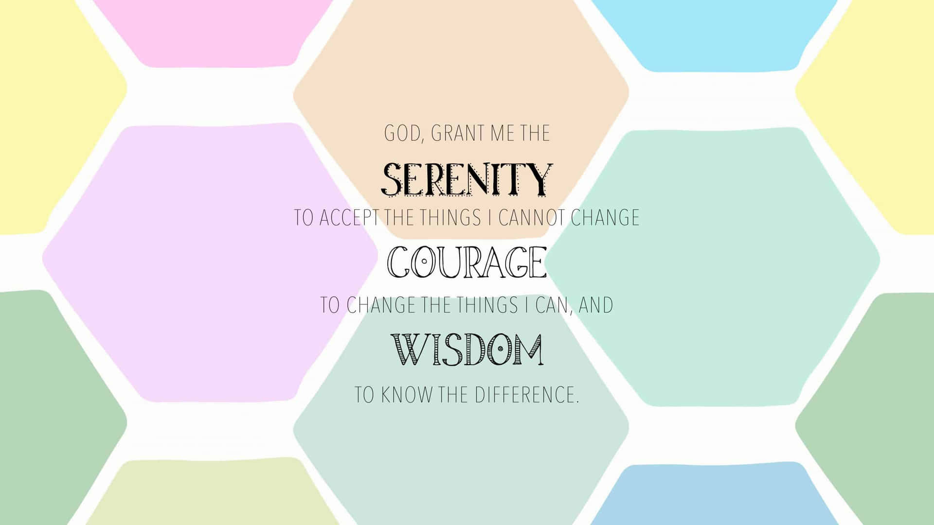 Inspiring Serenity Prayer Background Background