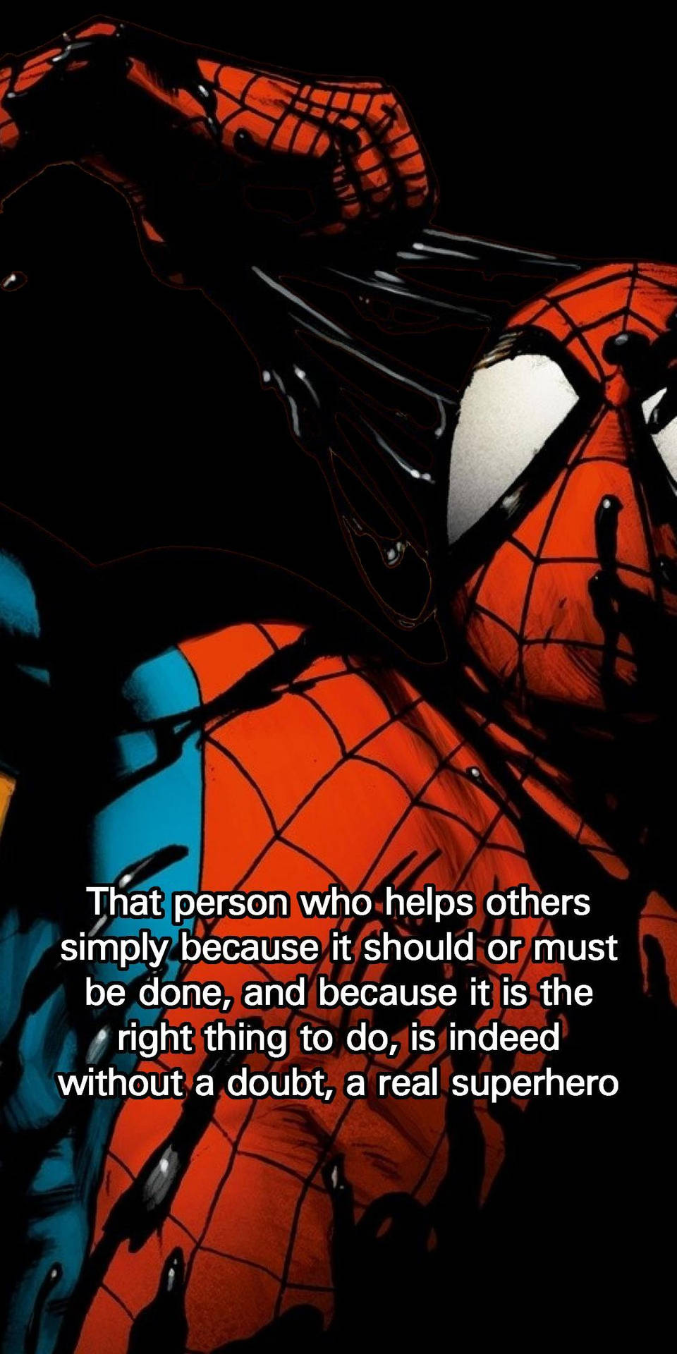 Inspiring Superhero Quote With Indeed Word Background