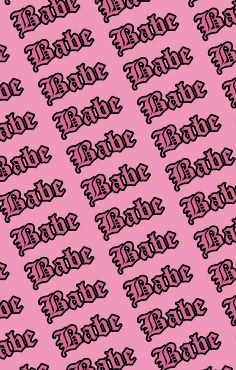 Insta Baddie Pink Babe Background