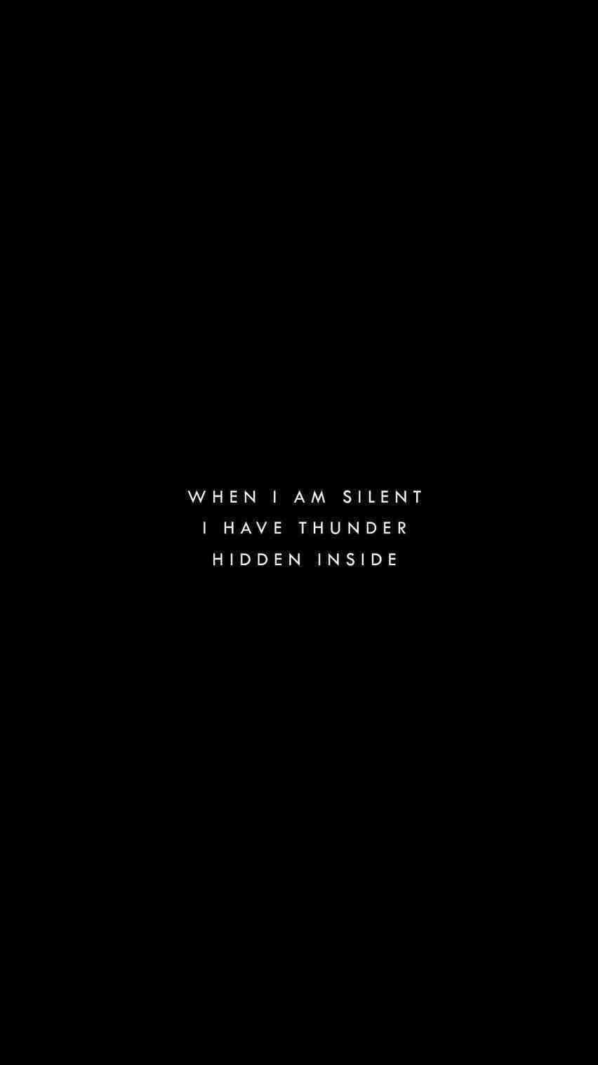 Insta Baddie Thunder Quote Background