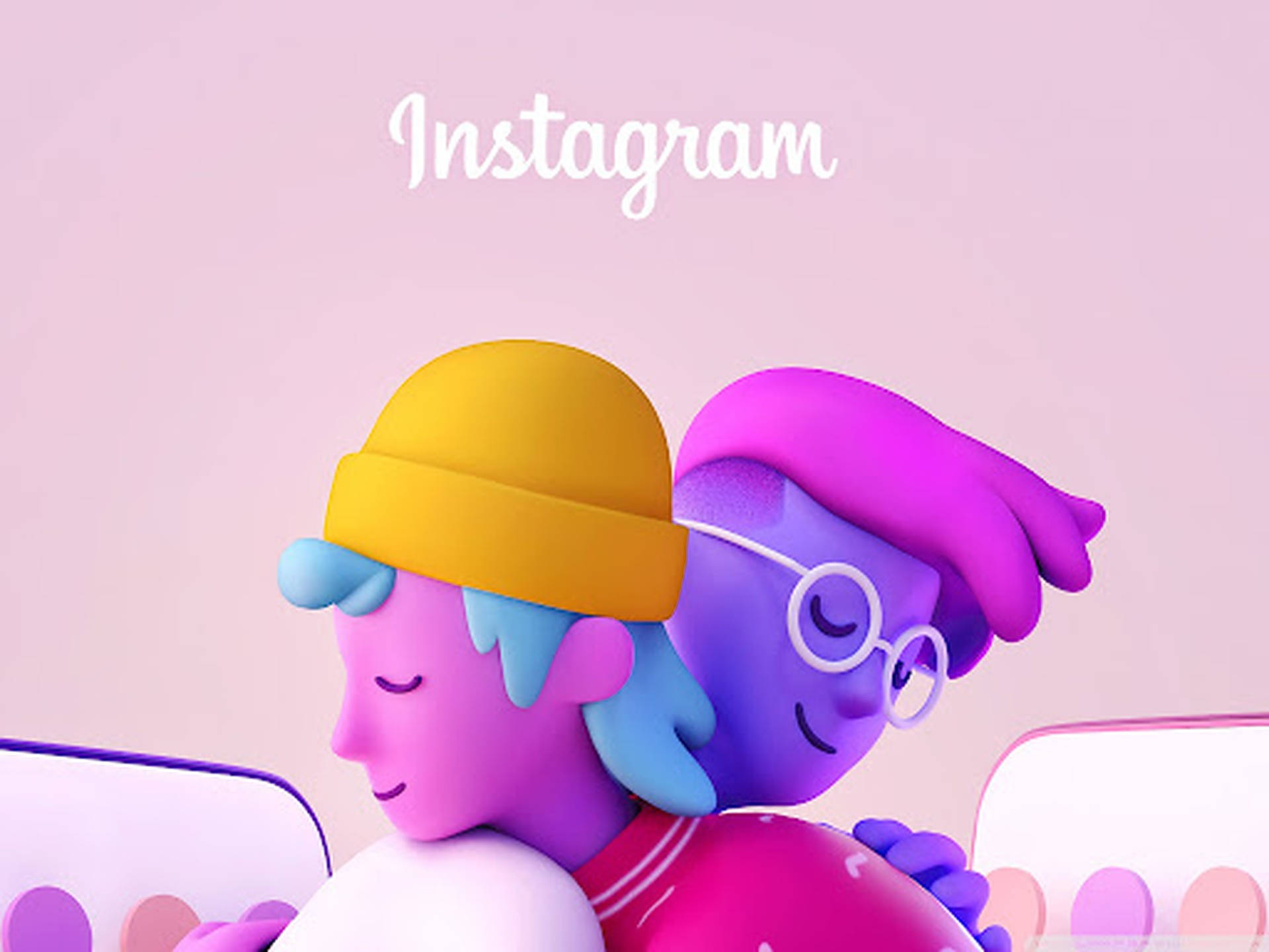 Instagram Cartoon Art Background