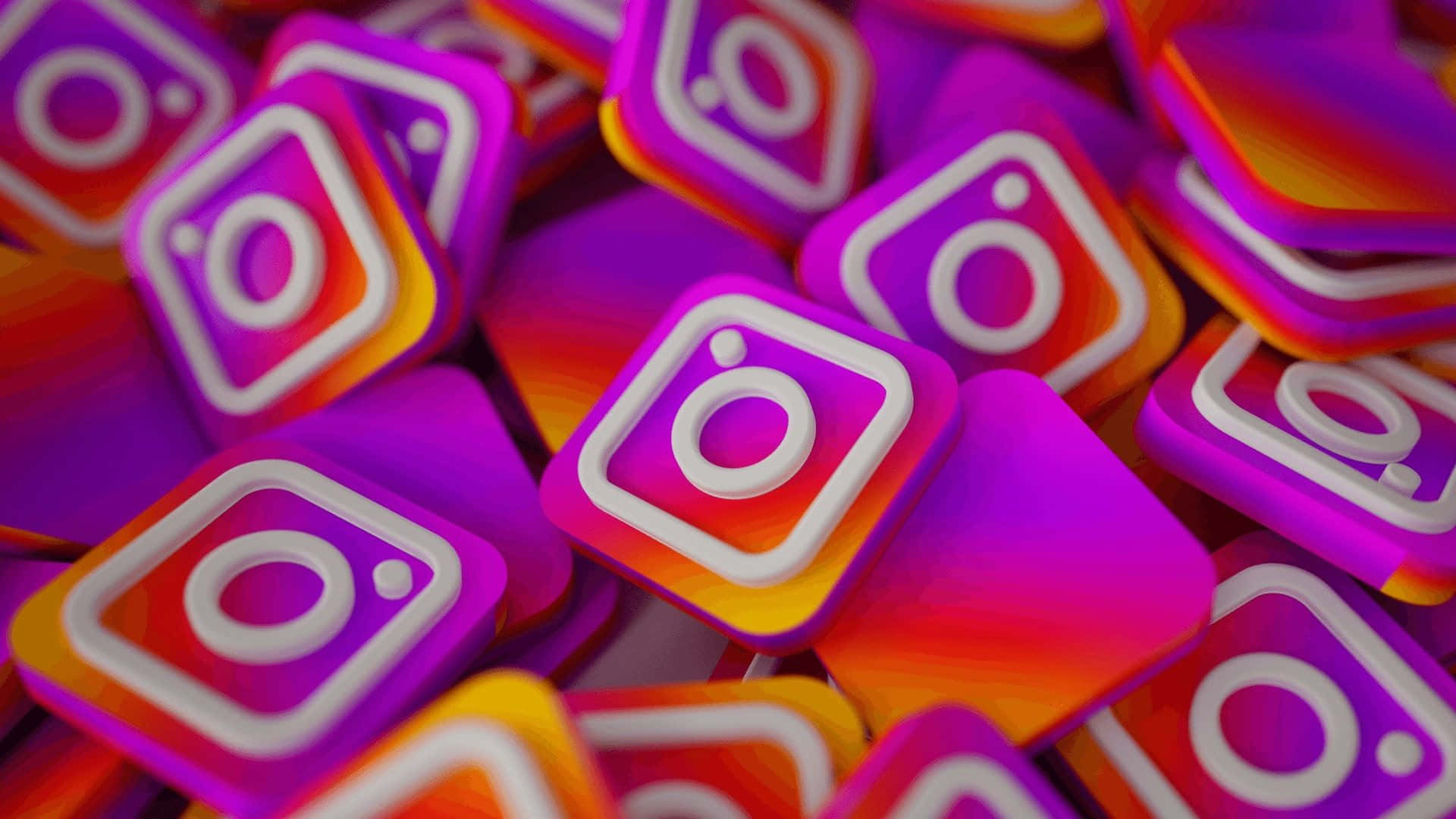 Instagram Icons Social Media Apps Background