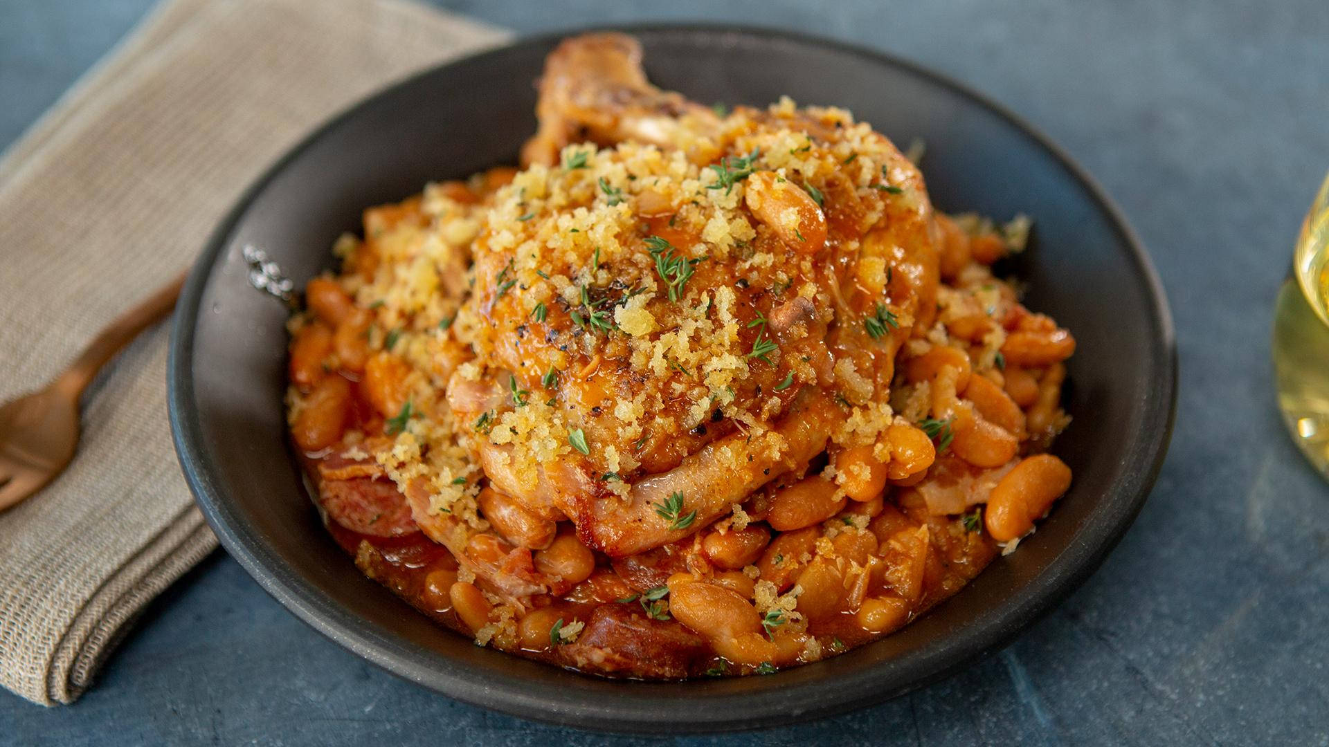 Instant Pot Chicken Cassoulet Recipe Background