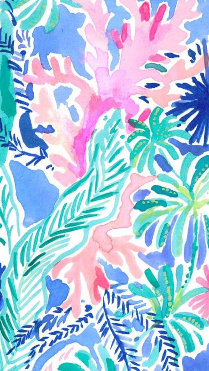 Instantly Brighten Your Day With A Vibrant Lilly Pulitzer Iphone Background