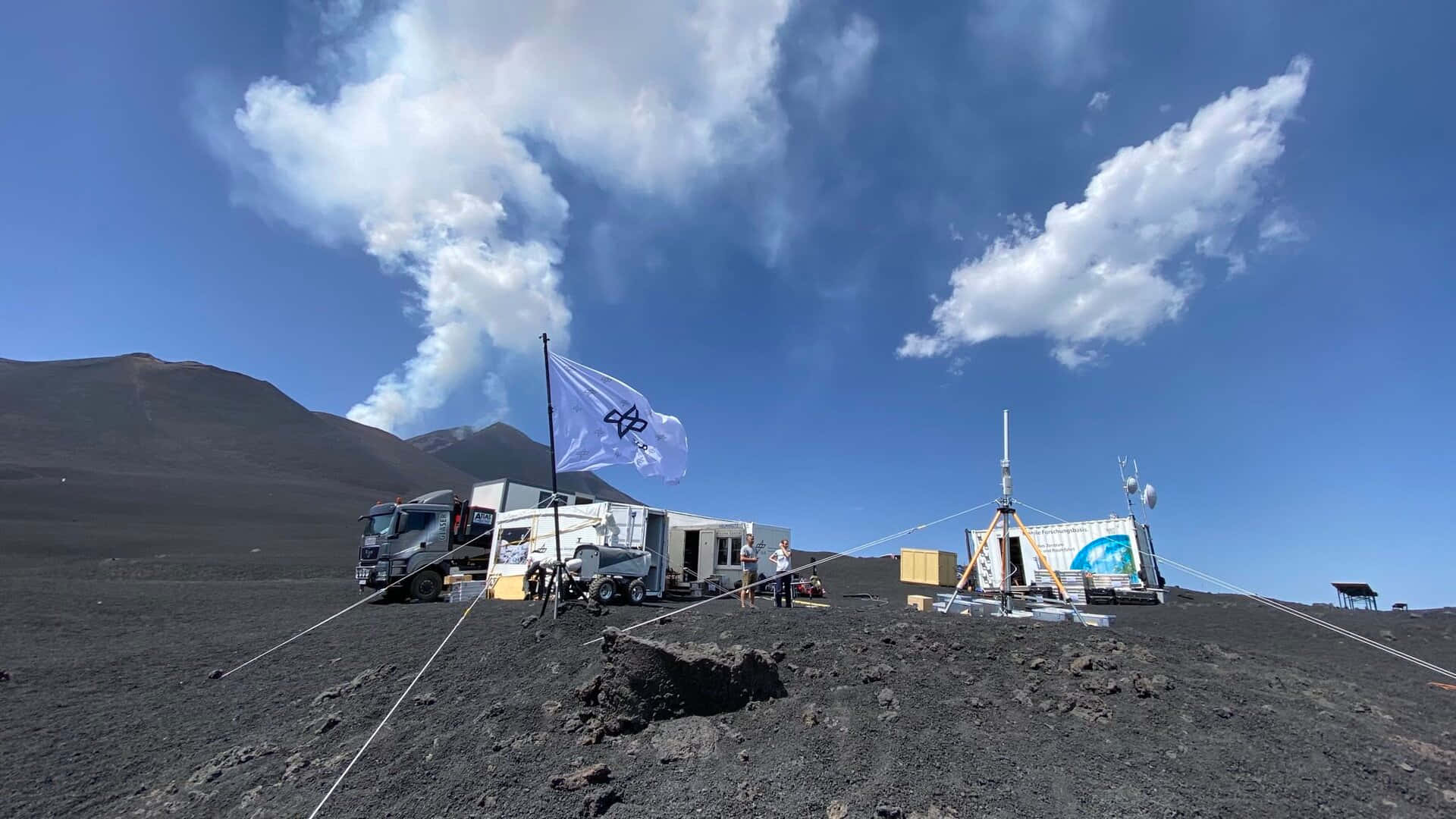 Instrumenting Mount Etna Tempt Background