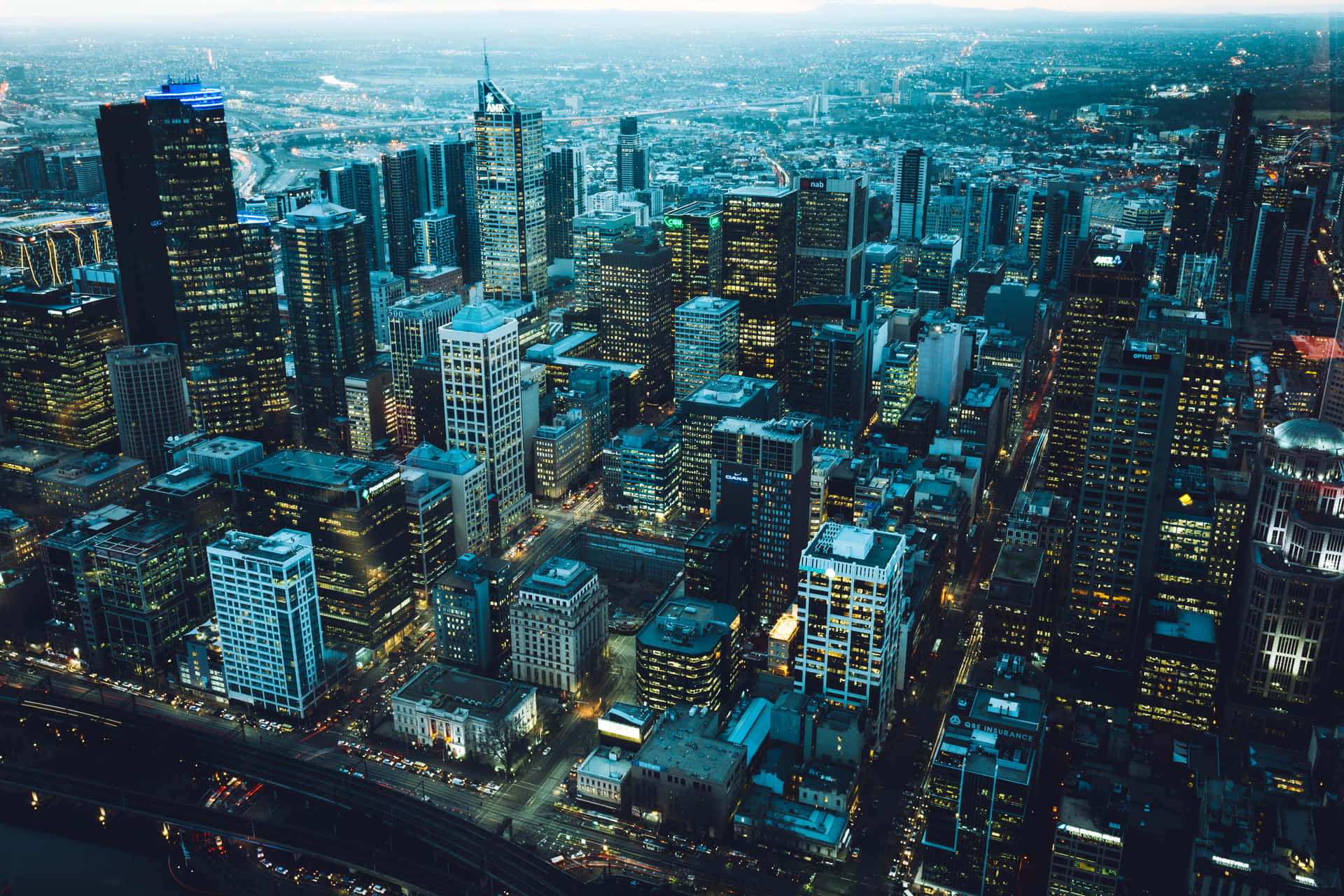 Integral City View Desktop Background