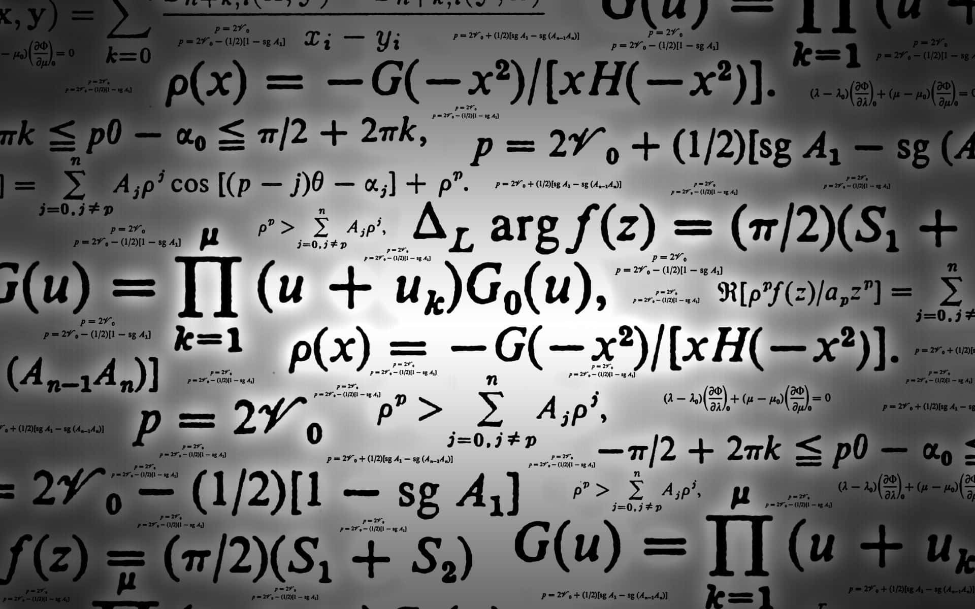 Integral Mathematical Equations Background