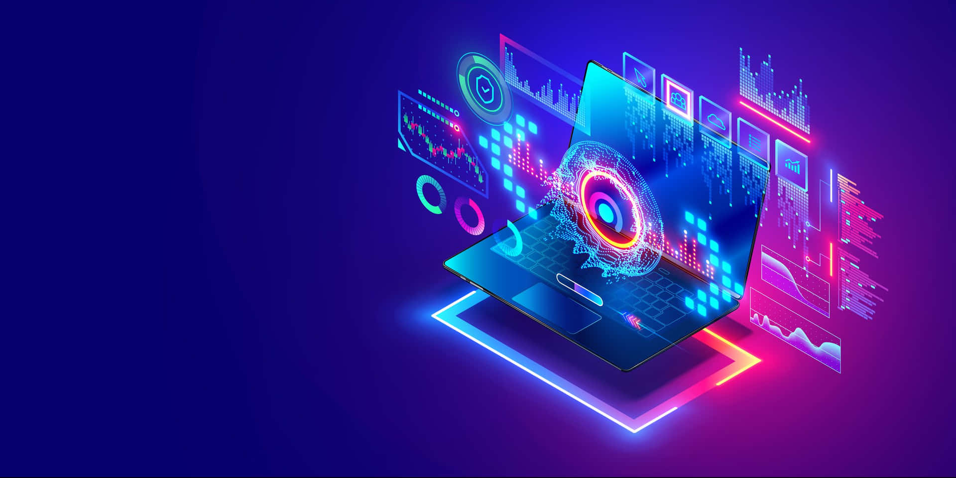 Integral Technologies Neon Desktop Background