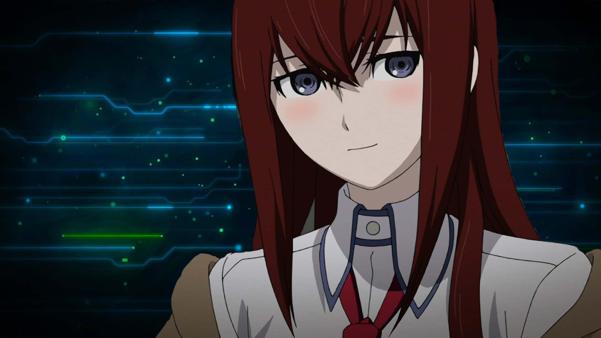 Intelligent And Beautiful Kurisu Makise Background